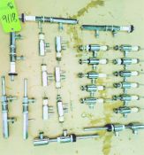Qty (1) Lot of stainless steel filling valves