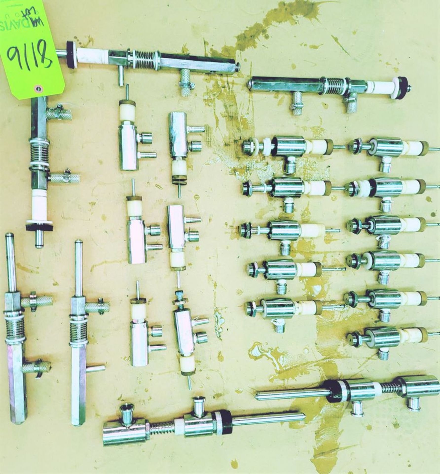 Qty (1) Lot of stainless steel filling valves