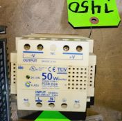 Qty (1) IDEC 24V DC power supply 2.1 amp output- 120-200V AC input