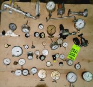 Qty (1) Lot of various pressure guages