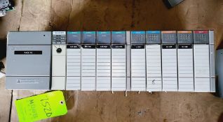 Qty (1) Allen Bradley SLC 5/03 - 9 slot - 4 Analogue Output Cards - 2 DC Sync Inputs - 2 Relay