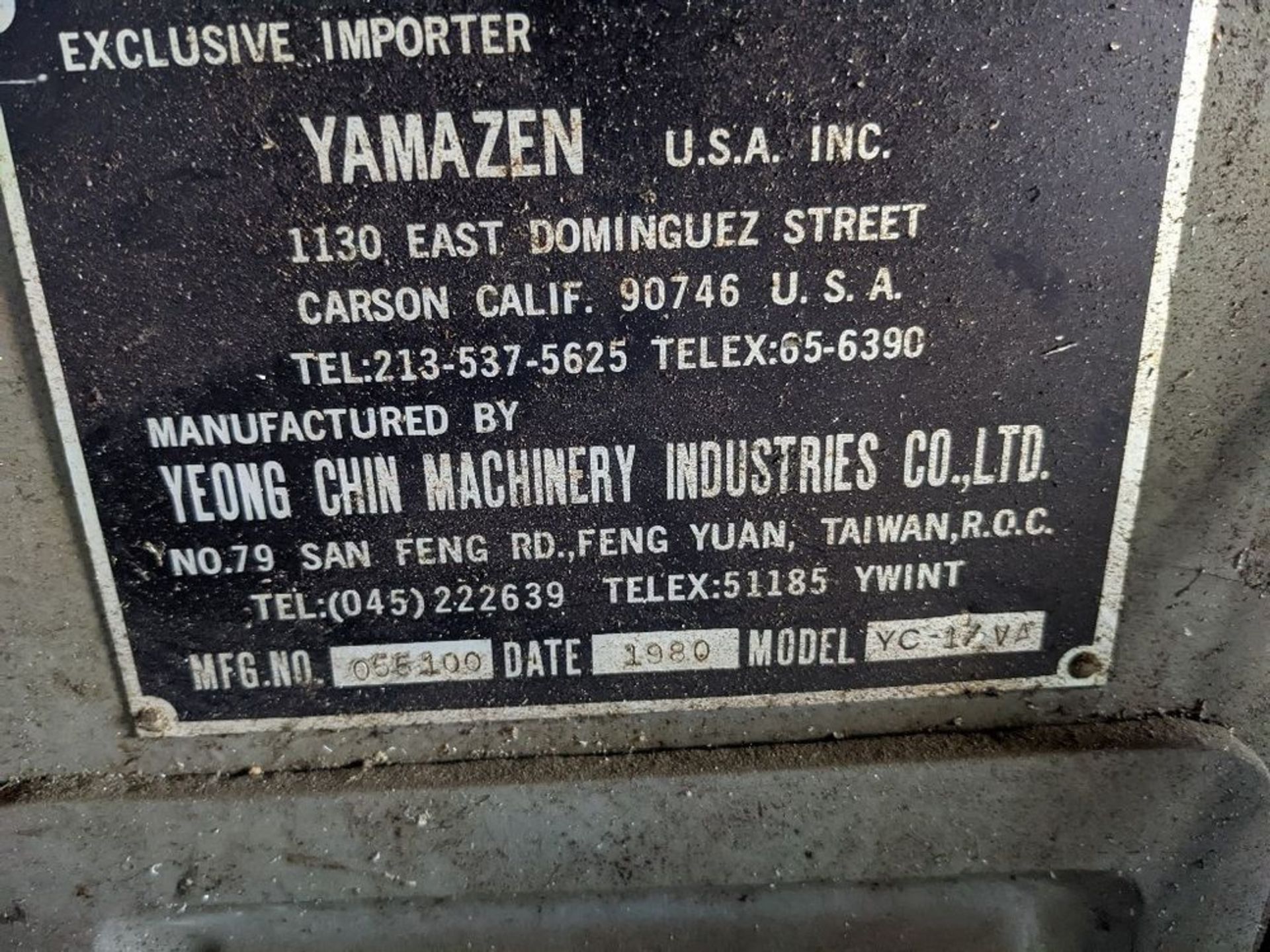 Milling Machine – Yamazen Model: YC-1 1/2VA - w/ Acu-Rite 3 Axis Digital Display - .0001inch - Image 11 of 13