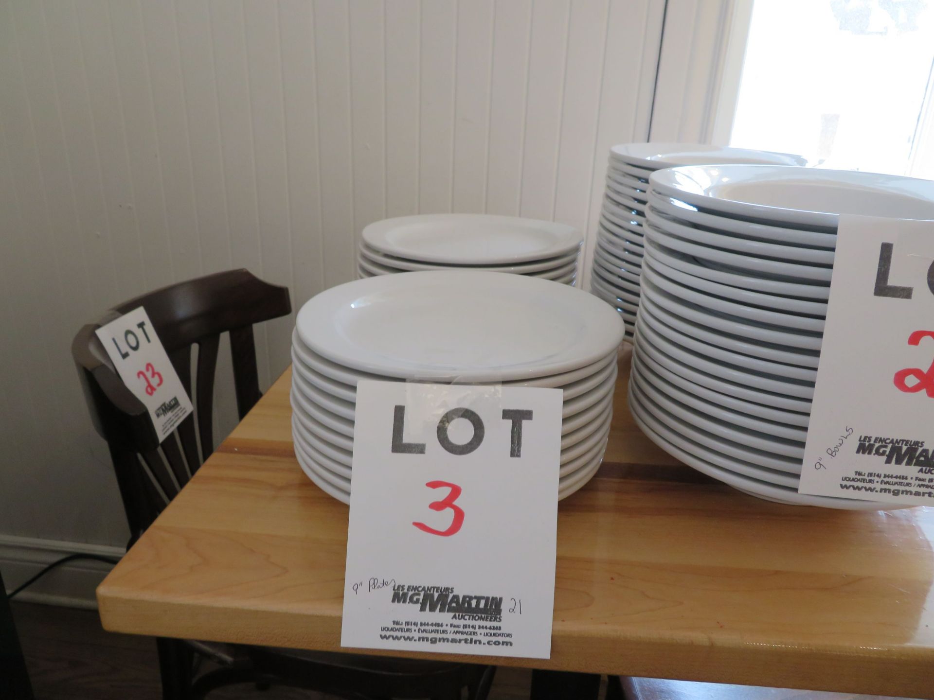 LOT including 9" plates (qty 21)