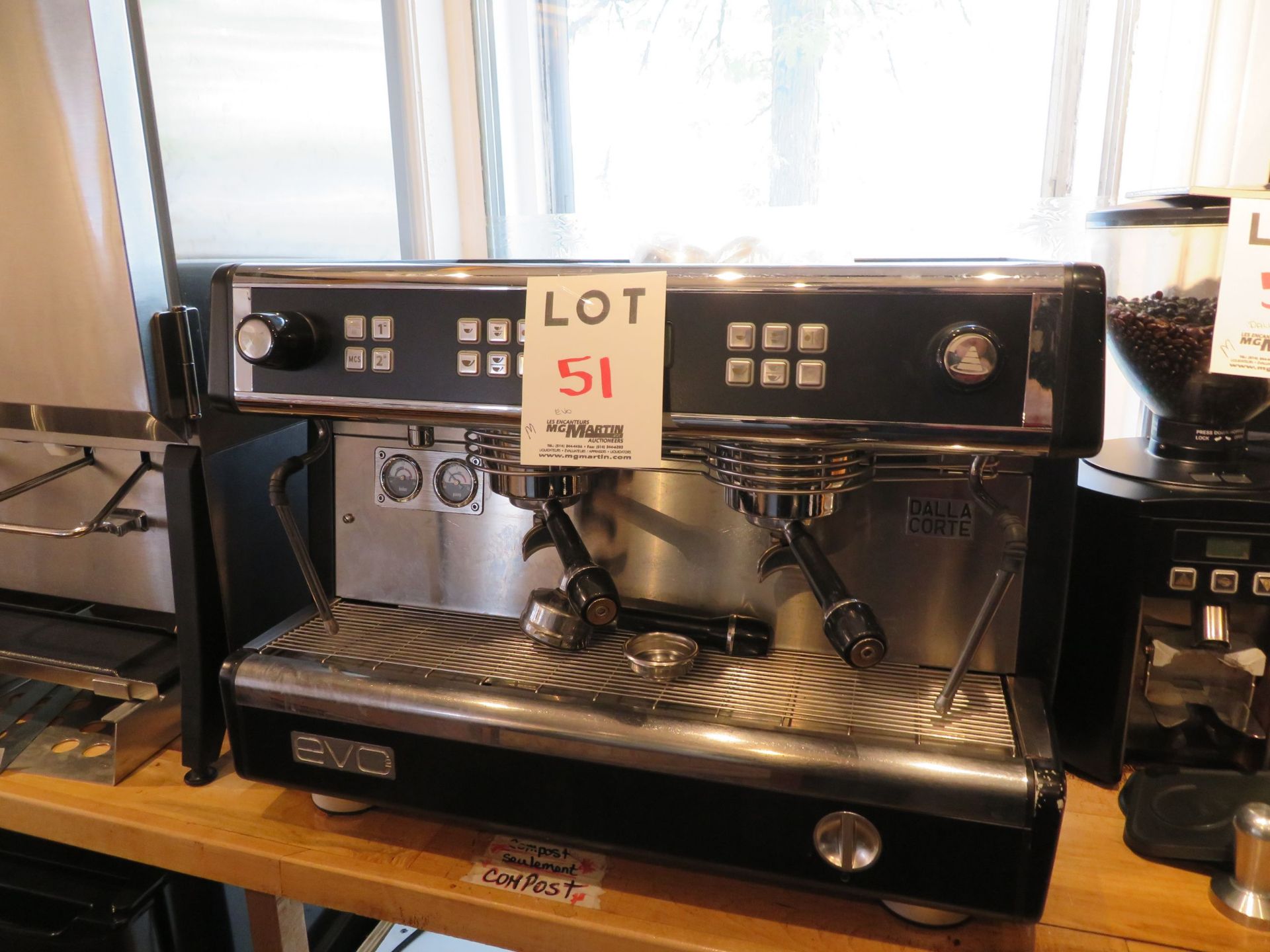 DELTA CORTE 2 head espresso machine, Mod: EVOLUTION 2 #DC-EV02-2GR-B