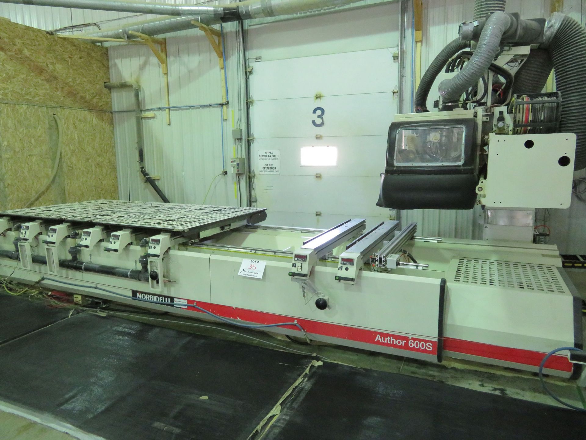 LOT including MORBIDELLI CNC machine center, Mod: AUTHOR 600S W/ PREMIER FLUID SYSTEM vaccum pump, - Image 2 of 36