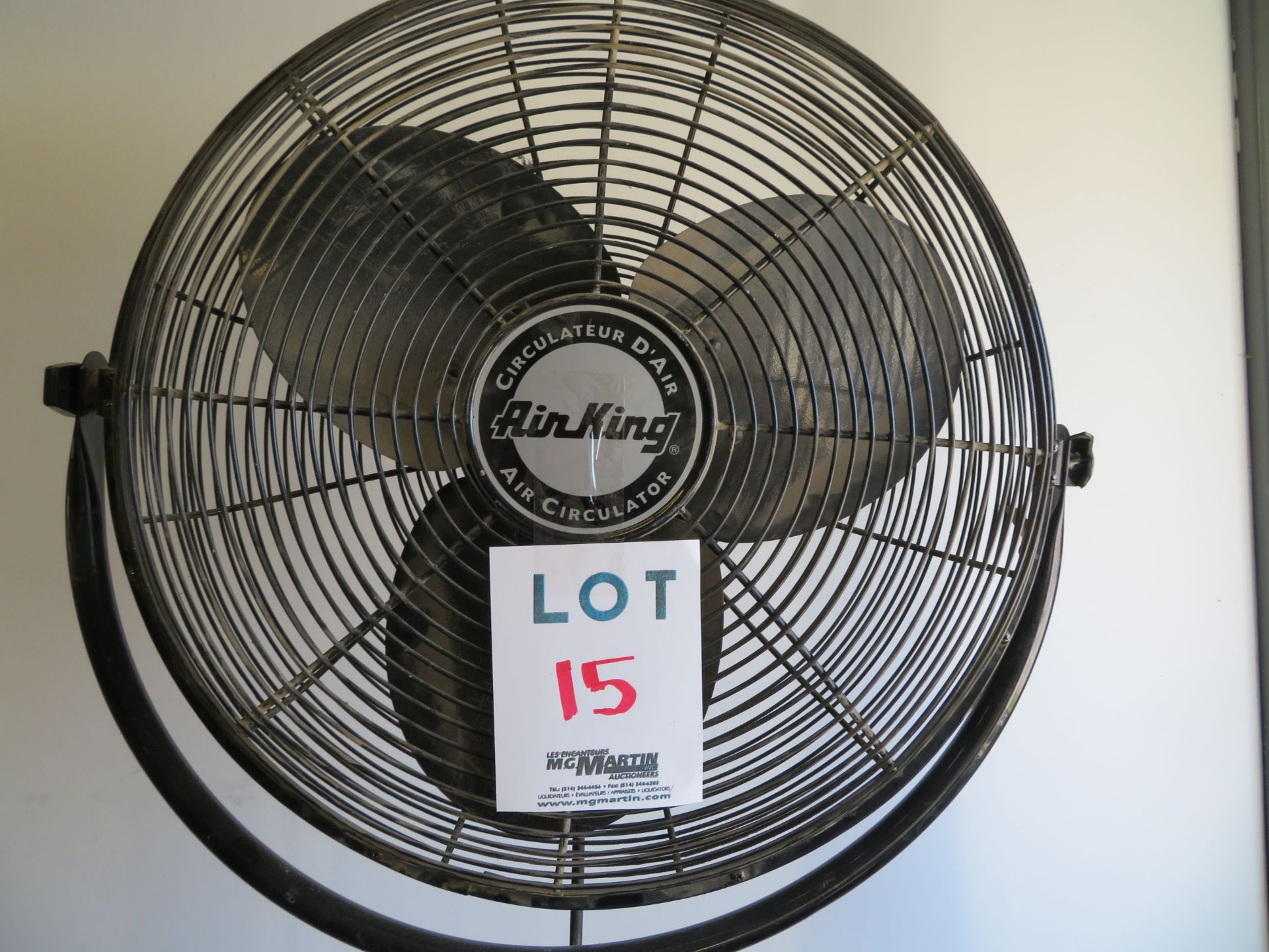 AIR KING fan on stand