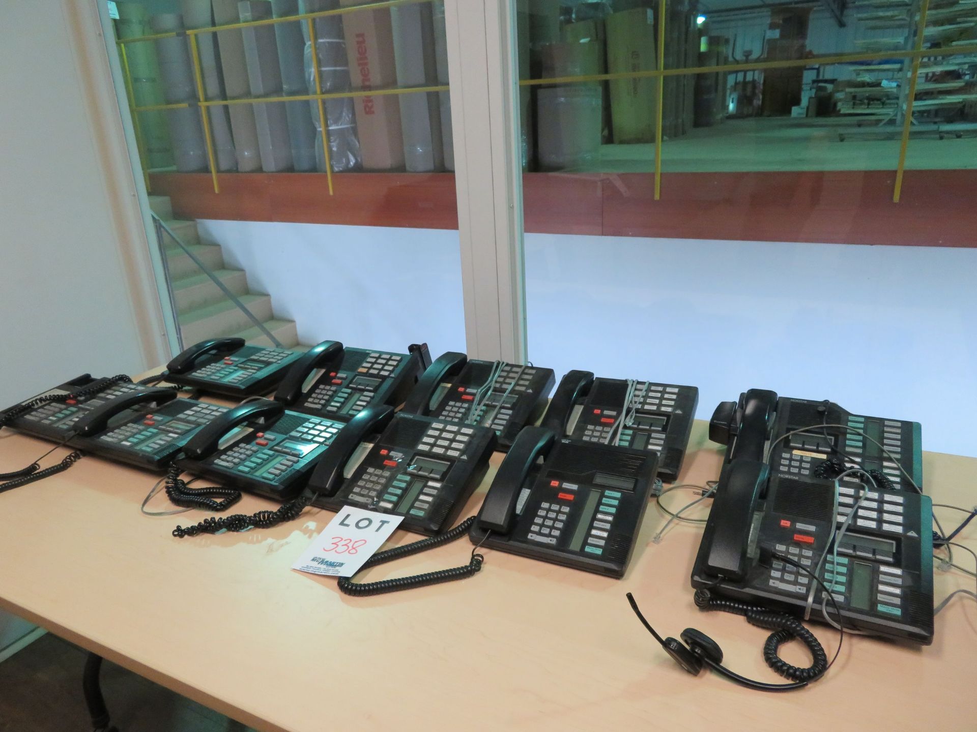 LOT including NORSTAR phonE system comes with 11 phones, voicemail and page system #NNTMENC5B CXP - Image 2 of 3