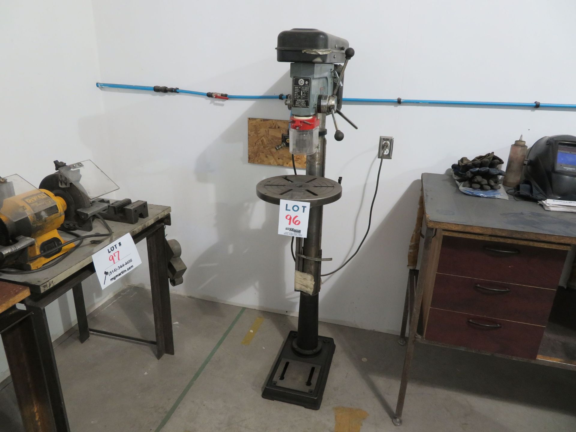 KING drill press, Mod: KC-18BPC, 12 amps, 110 volts