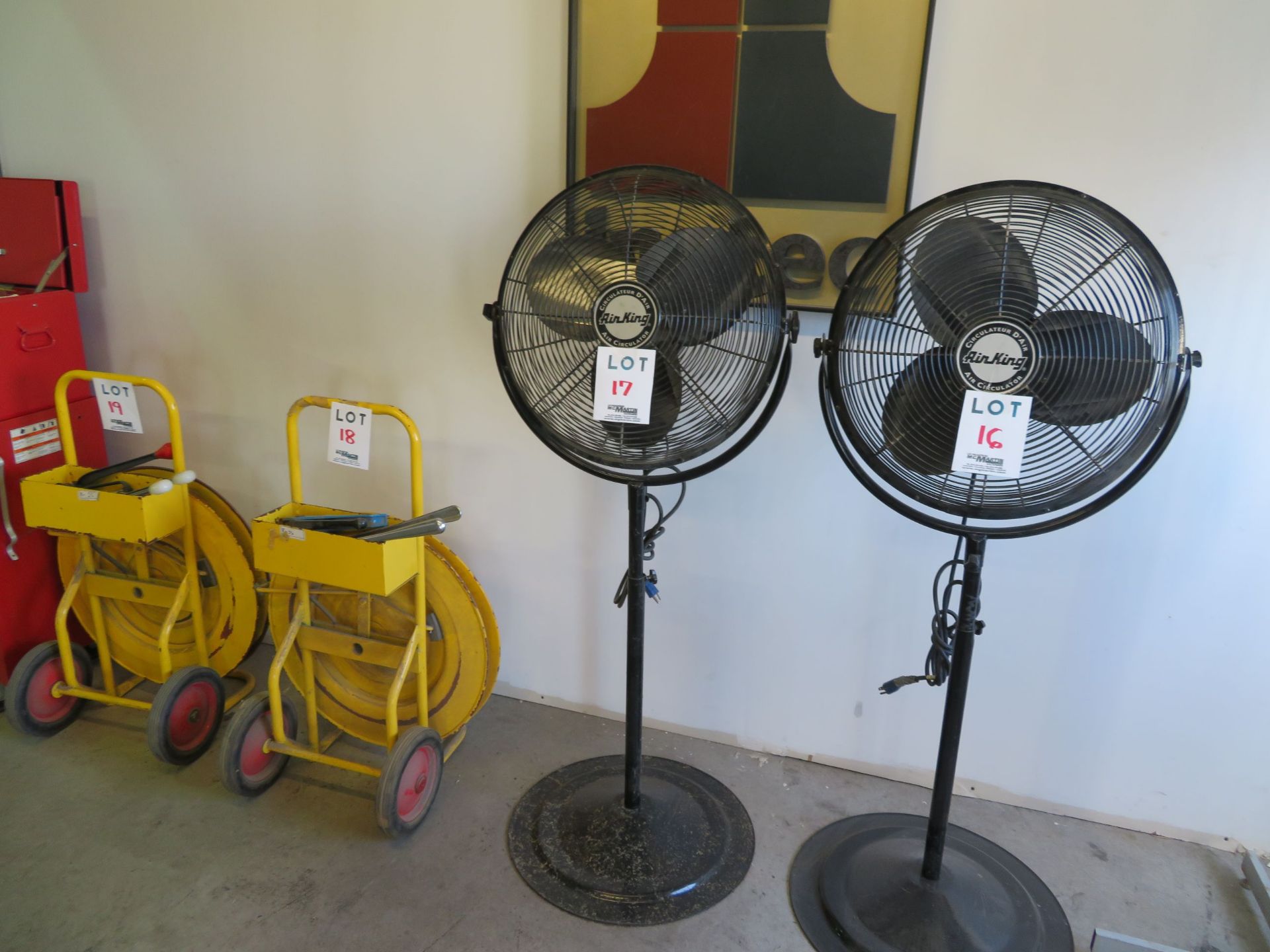 AIR KING fan on stand