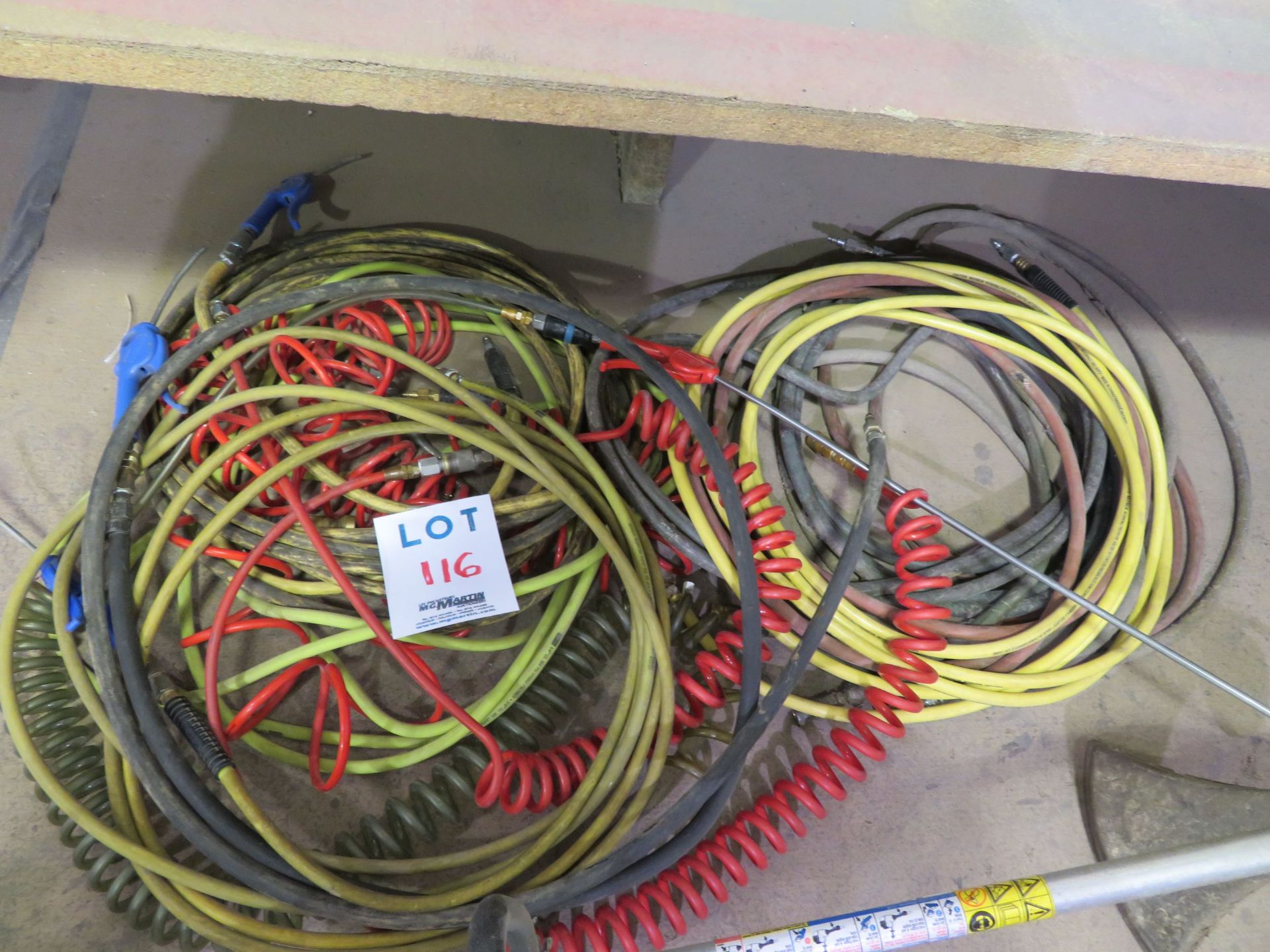 LOT including air hoses (qty 8)