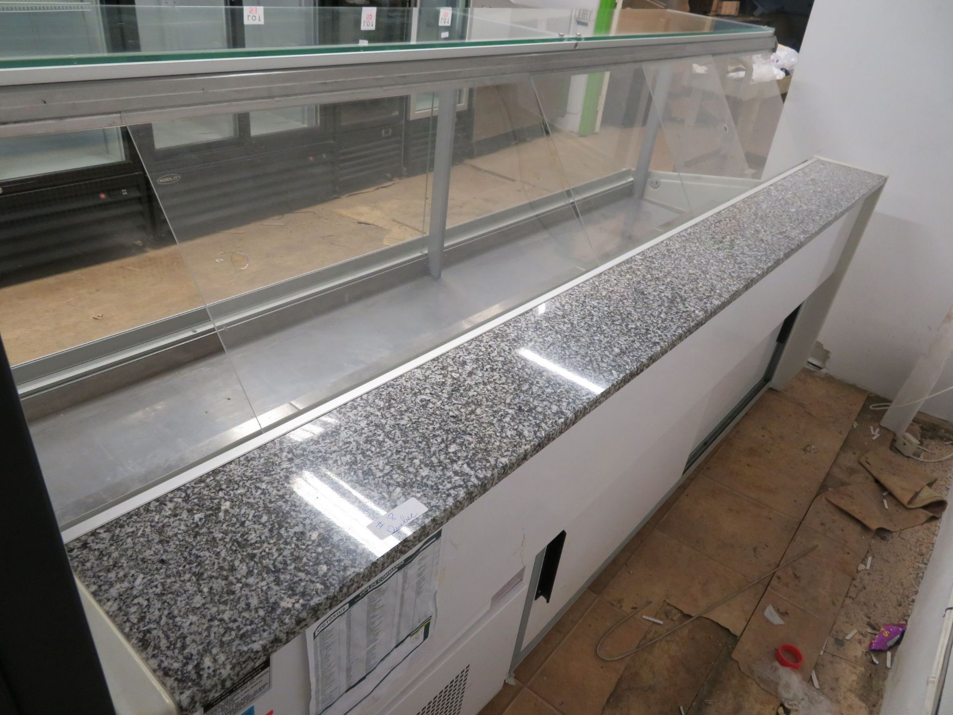 IGLOO refrigerated deli counter, glass display unit, Mod: SUMD8, approx. 96"w x 37"d x 50"h - Image 3 of 5