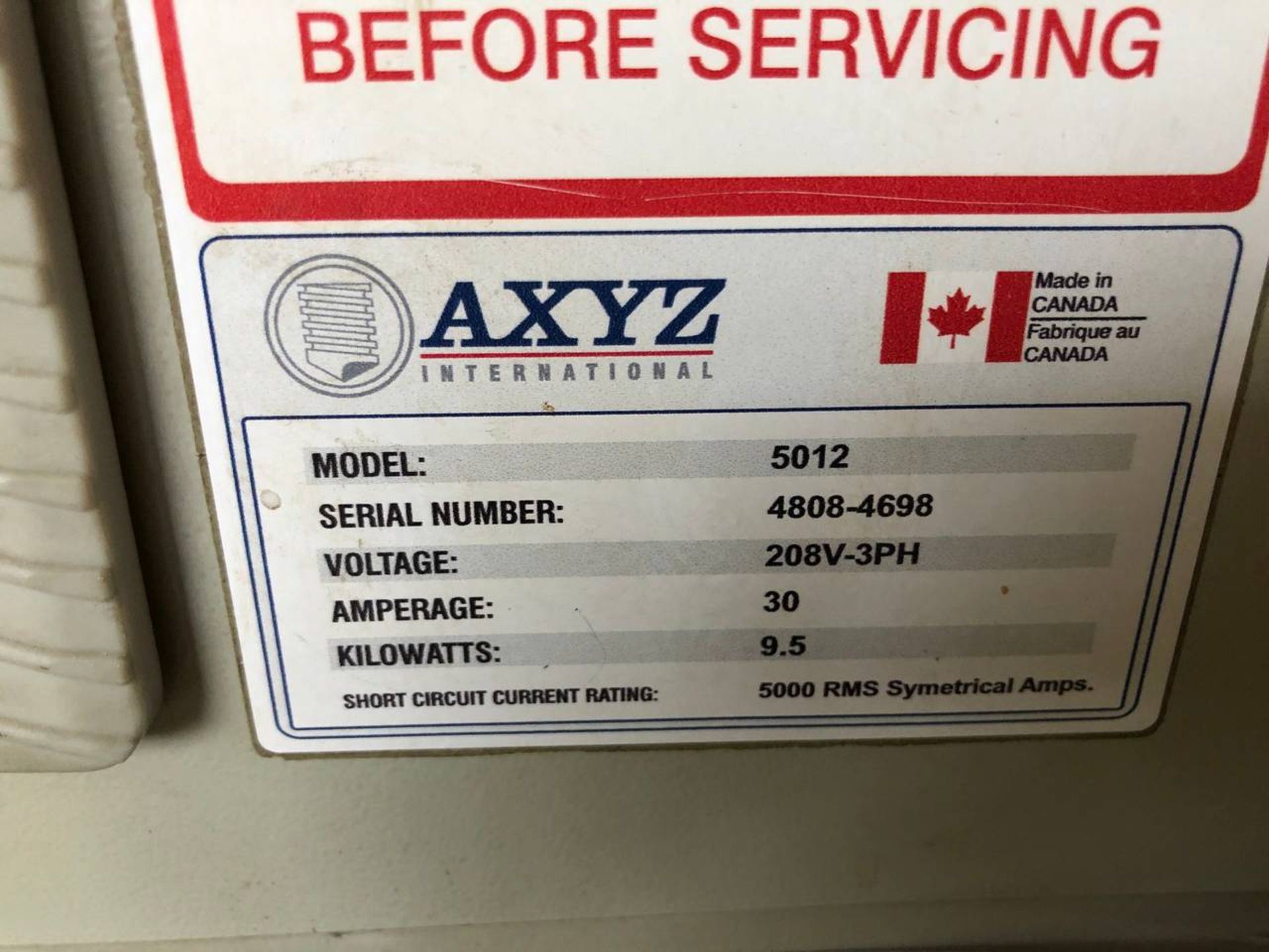 2013 AXYZ21G CNC Router - Image 6 of 6