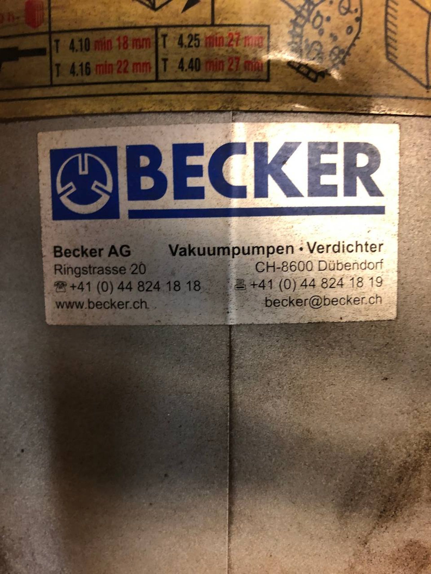 Becker Vacuum Pump - Image 3 of 3