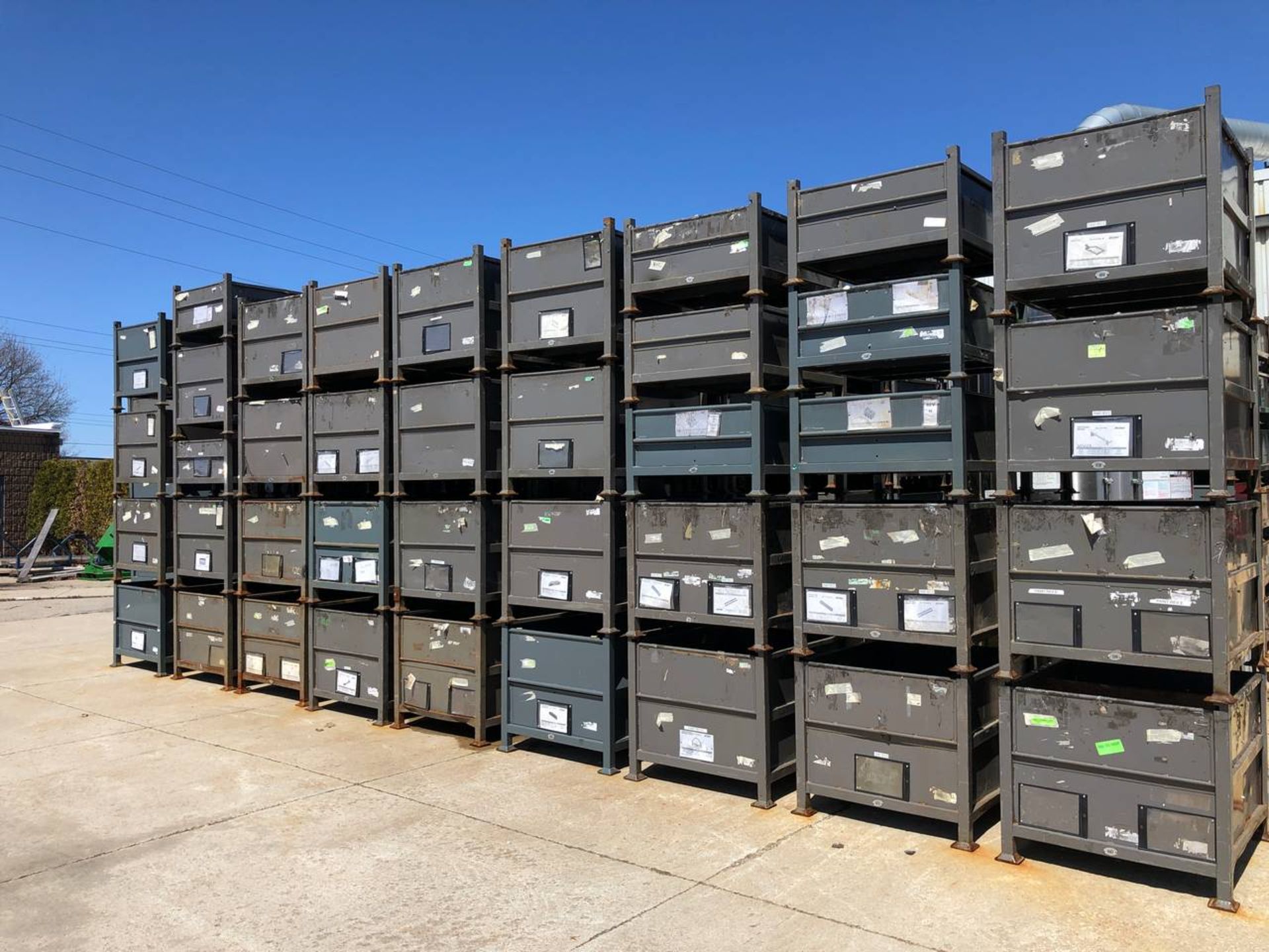 Metal Stackable Storage Bins - Image 2 of 3