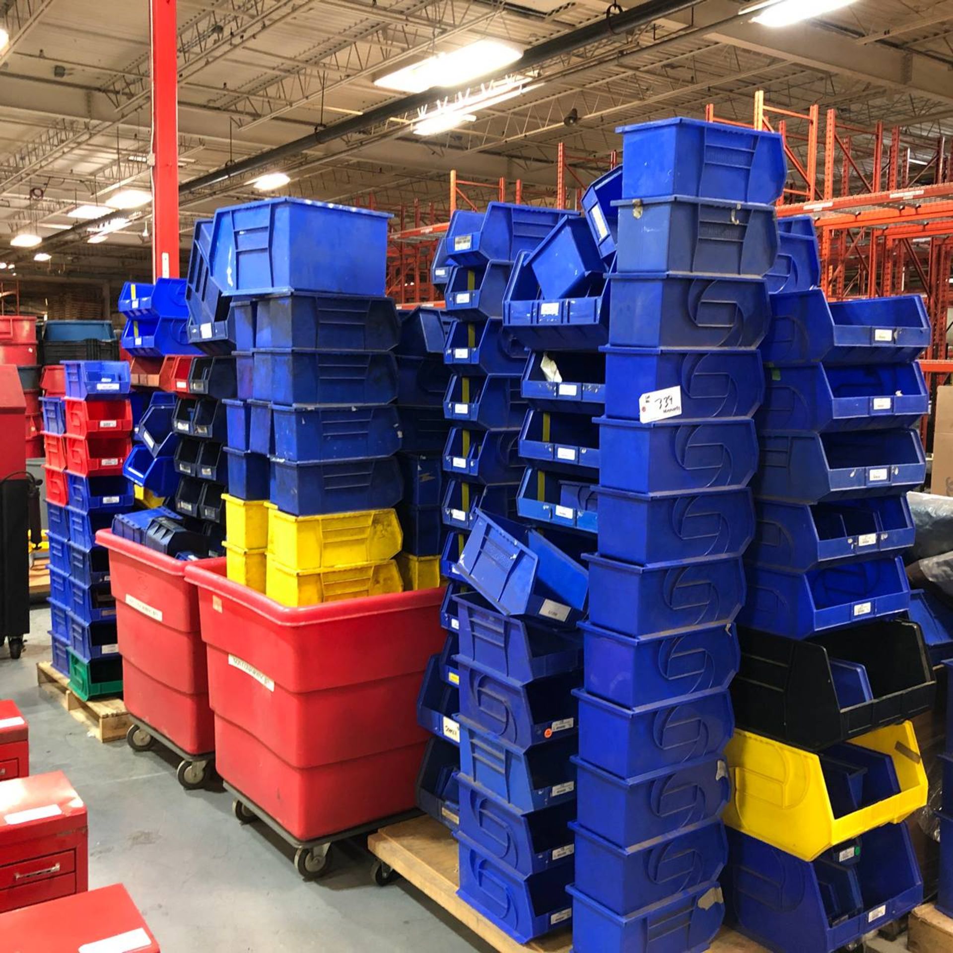 8 Skids of Assorted Sized Plastic Bins