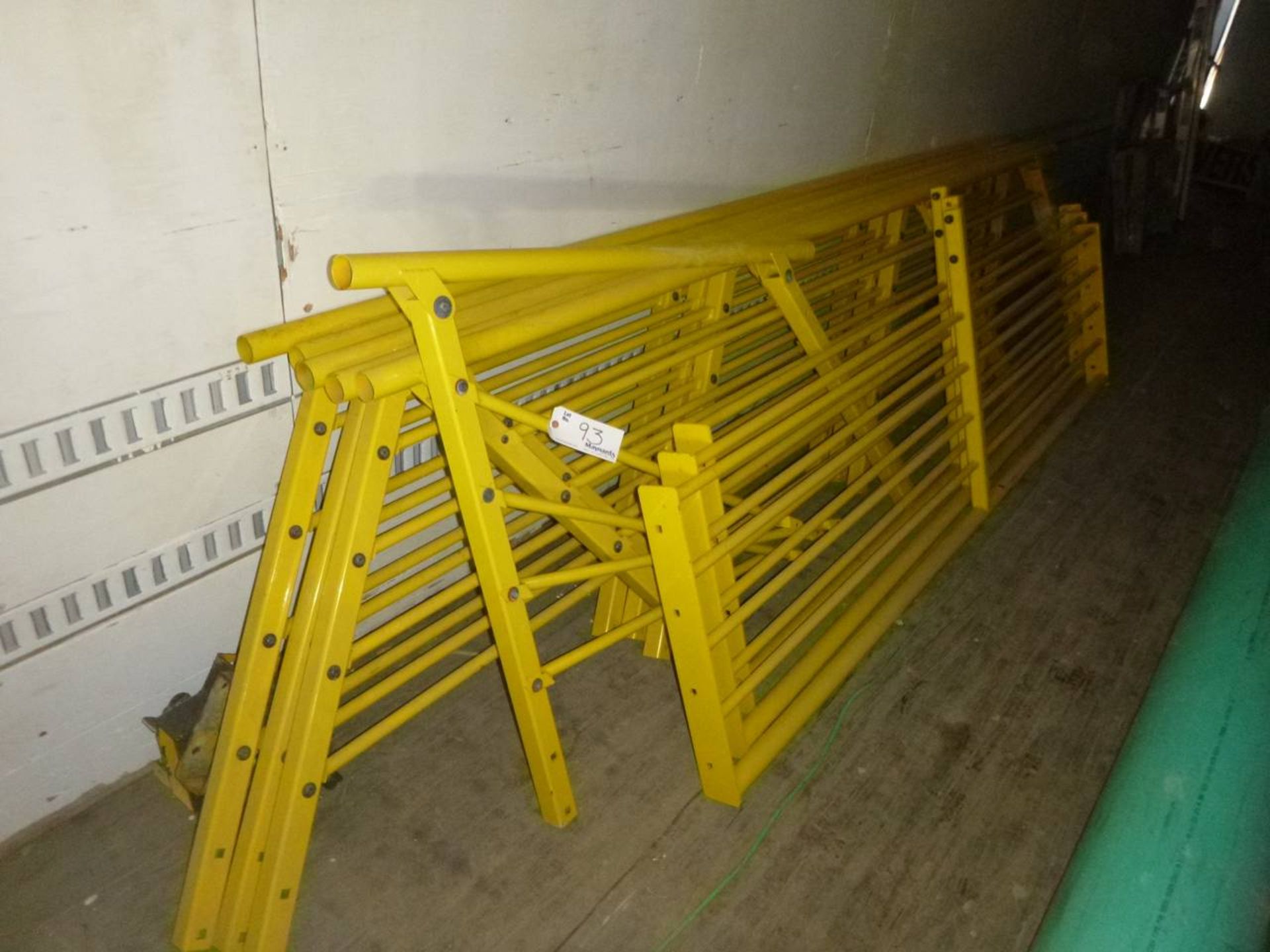 Lot of steel safety railings