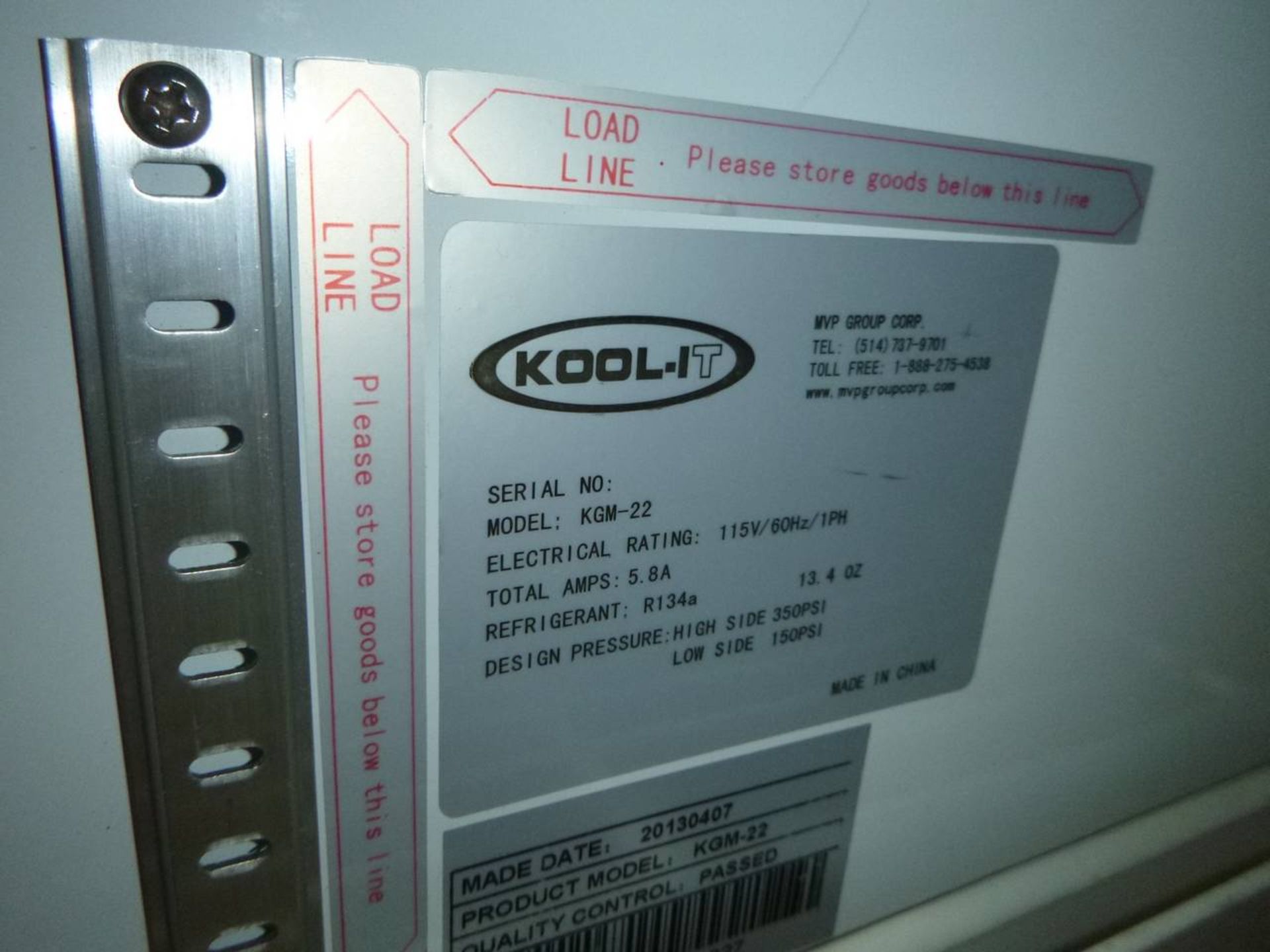 2013 Kool-it KGM-22 Refrigerated cooler - Image 2 of 2