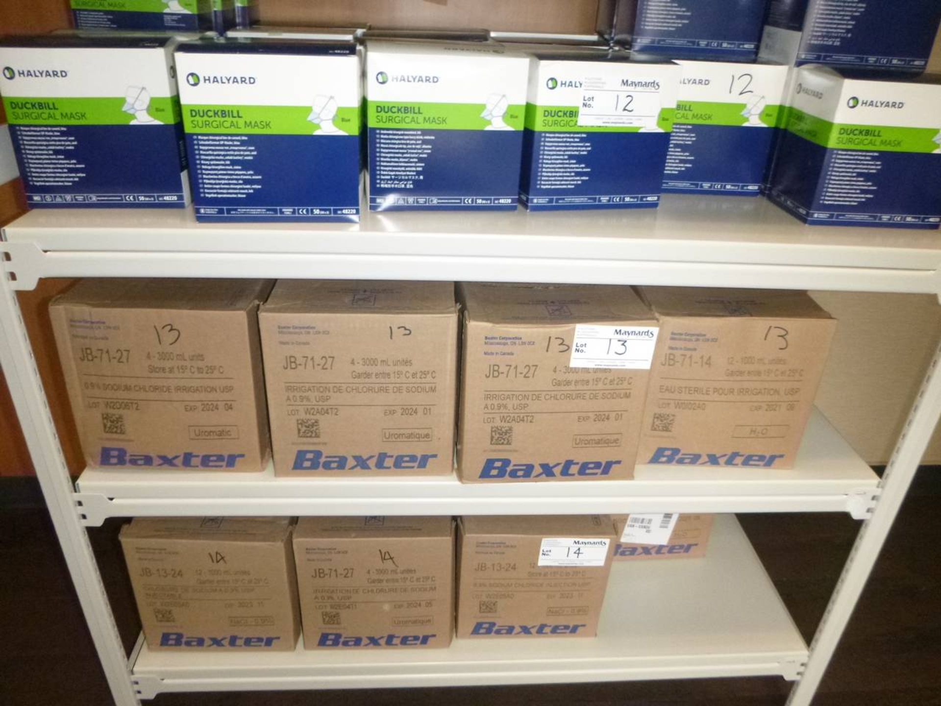 Baxter JB-71-27 Boxes of sodium chloride irrigation usp