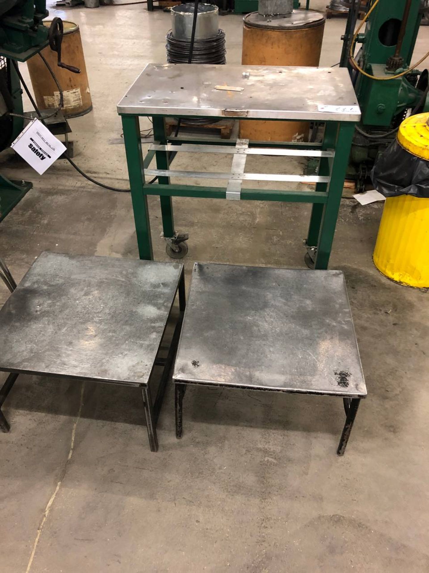 1 Rolling Table and 3 Small Tables