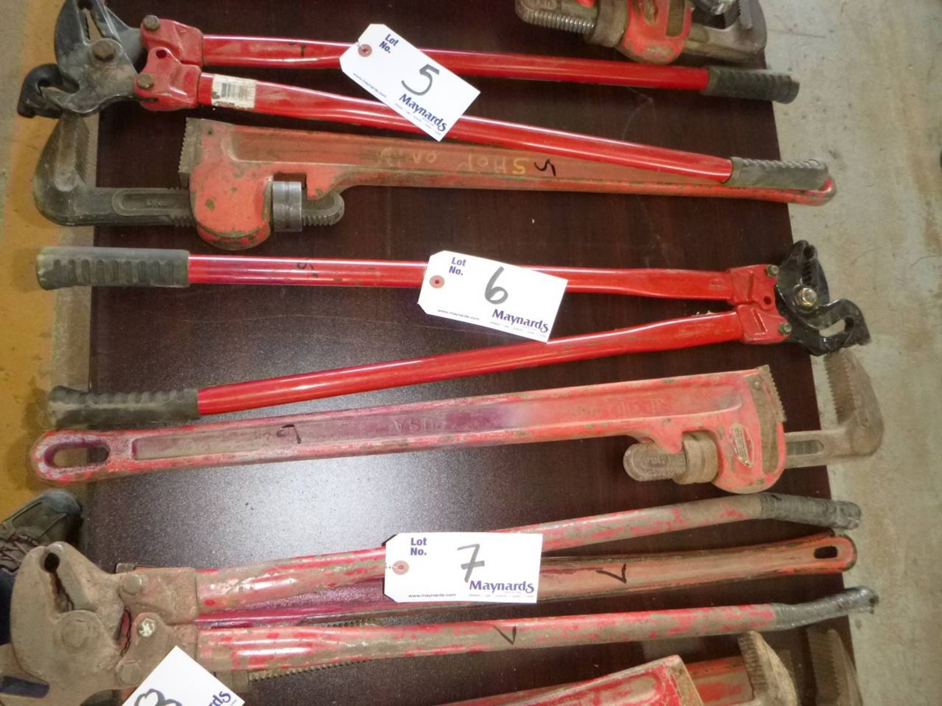 36" pipe wrench & crimper tool