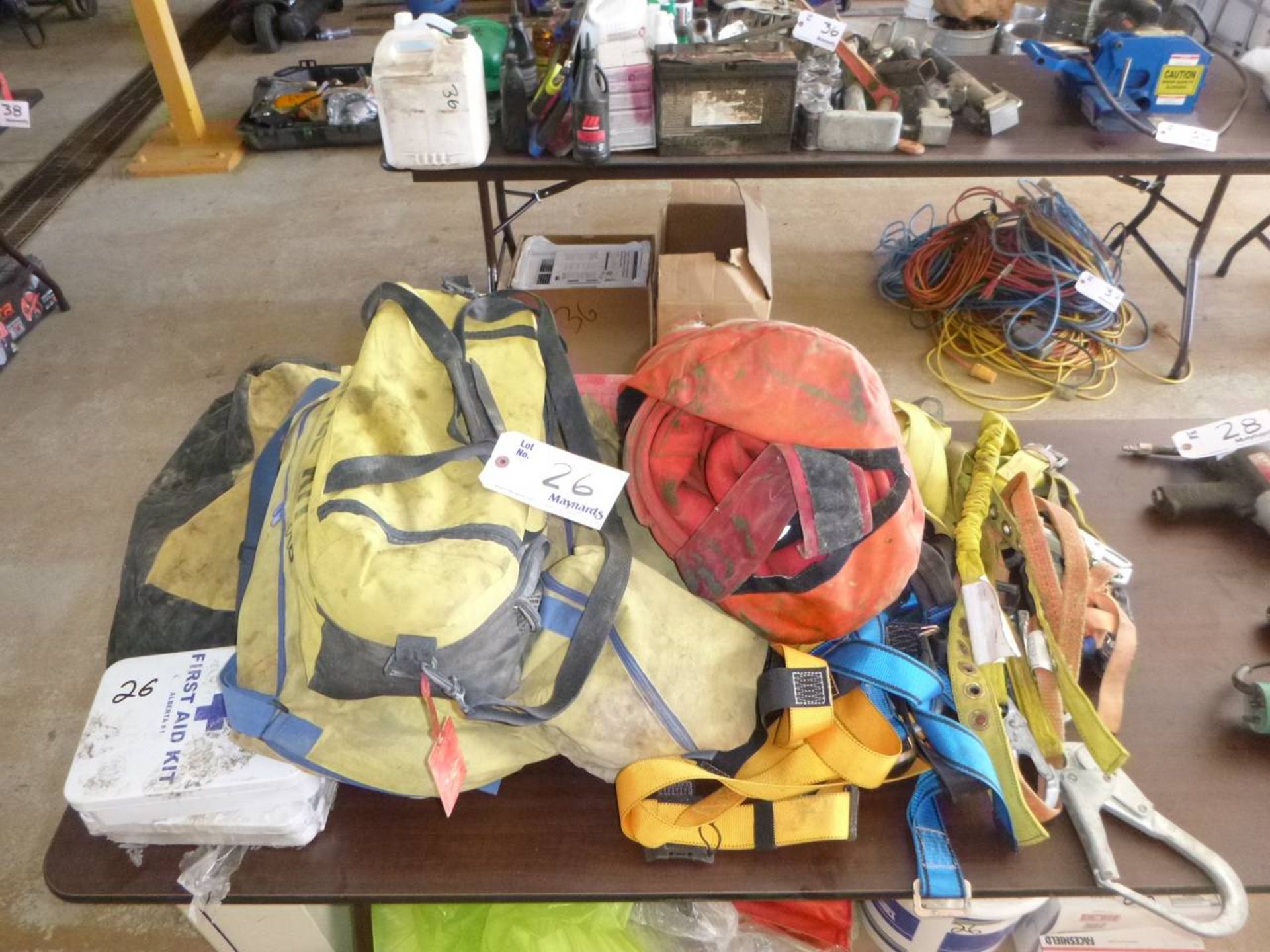 Lot of safety kits, first aid, spill