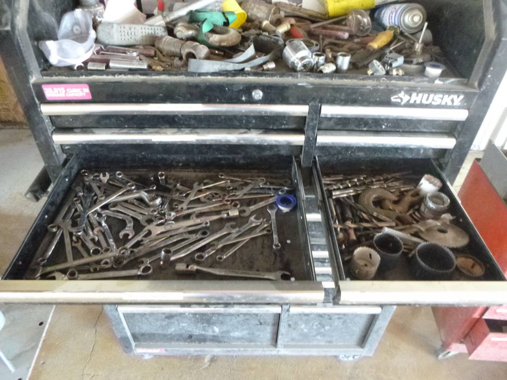 Husky Tool box with tools - Image 4 of 9