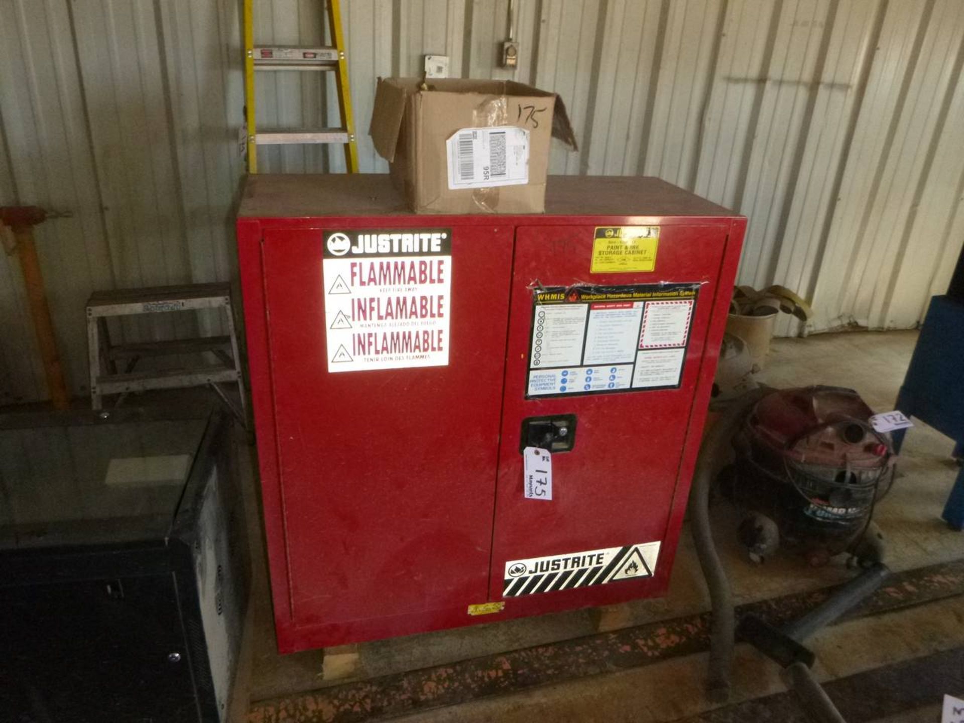 Justrite Flammable cabinet no key