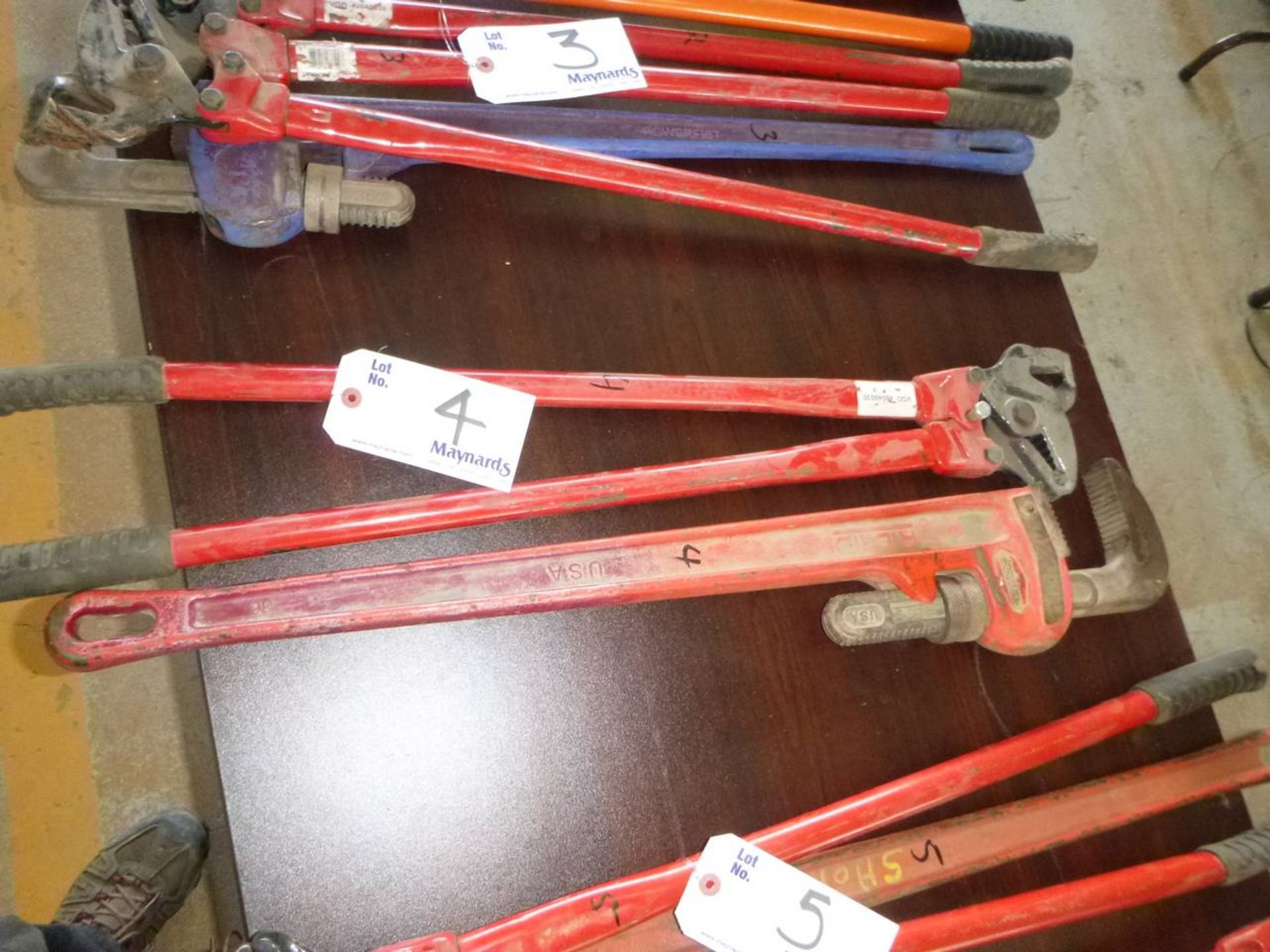 36" pipe wrench & crimper tool