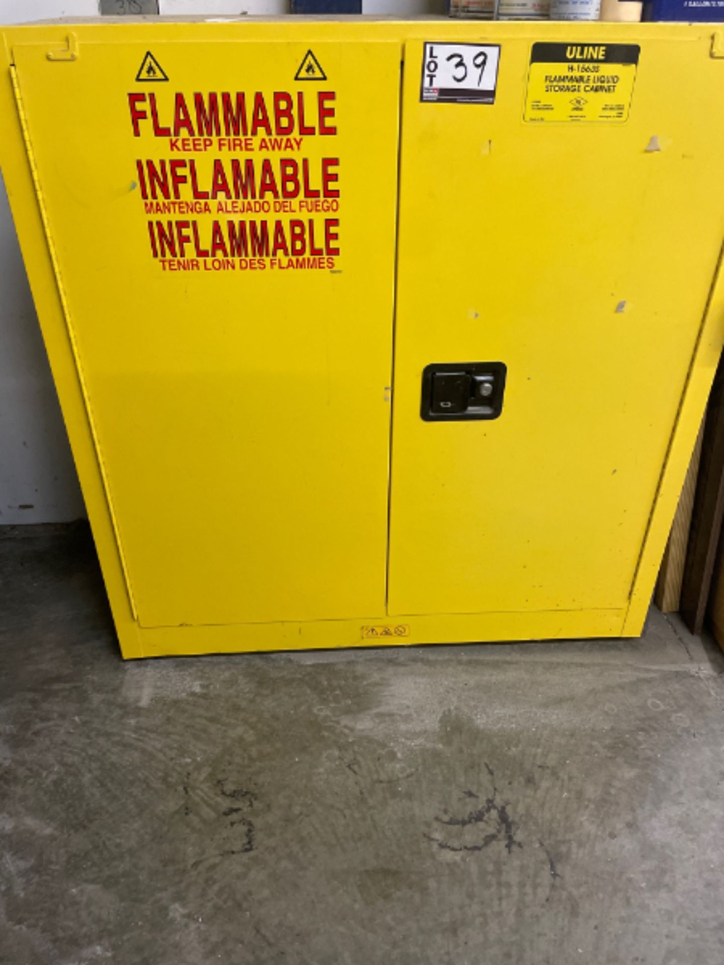 Uline Flammable Liquid Storage Cabinet 30 Gal. Cap. - Image 4 of 5