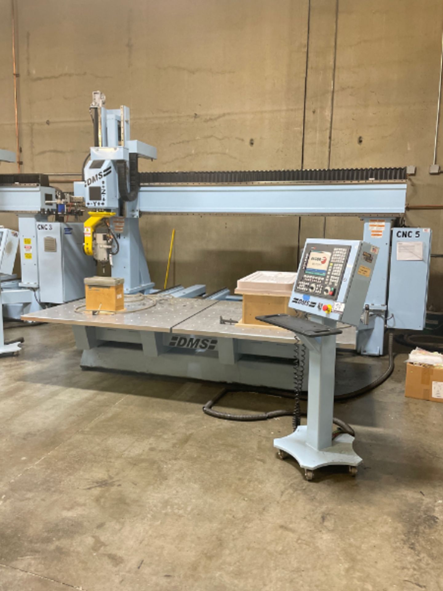 DMS 5T5-5-5, 5' x 10’ table, Fagor 8055M control, dual table, 36” U/R, 24k RPM, 12 HP ES929 spindle, - Image 3 of 9