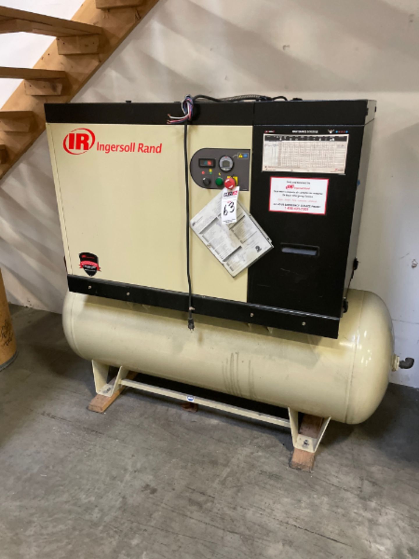 15 HP Ingersoll Rand IRN-15H-7AS-130H Rotary Screw Air Compressor