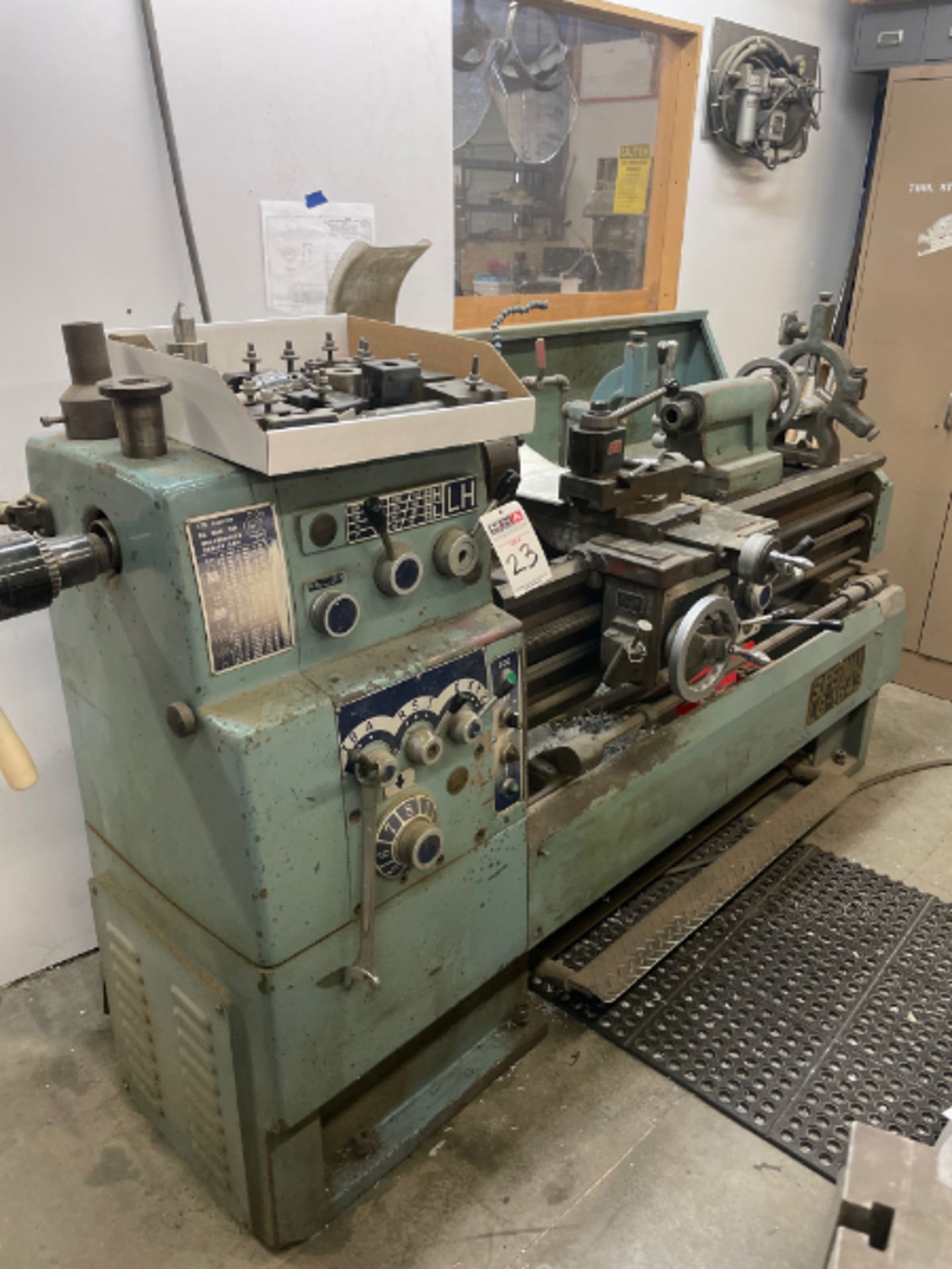 Supermax LG1643 Gap Bed Engine Lathe, s/n HS89113, 3 Jaw 10" Chuck, Aloris Tool Post & Holders,