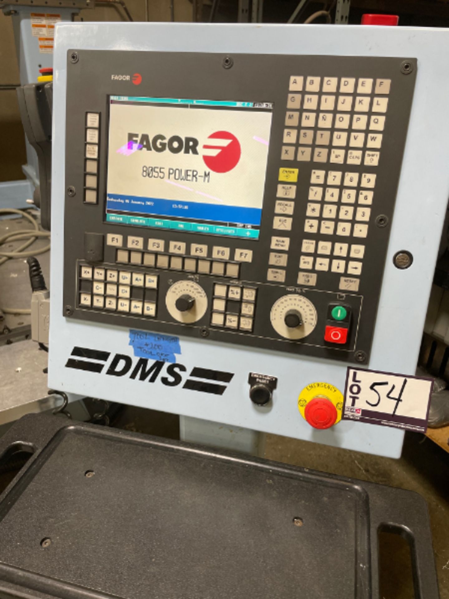 DMS 5T5-5-5, 5' x 10’ table, Fagor 8055M control, dual table, 36” U/R, 24k RPM, 12 HP ES929 spindle, - Image 6 of 9