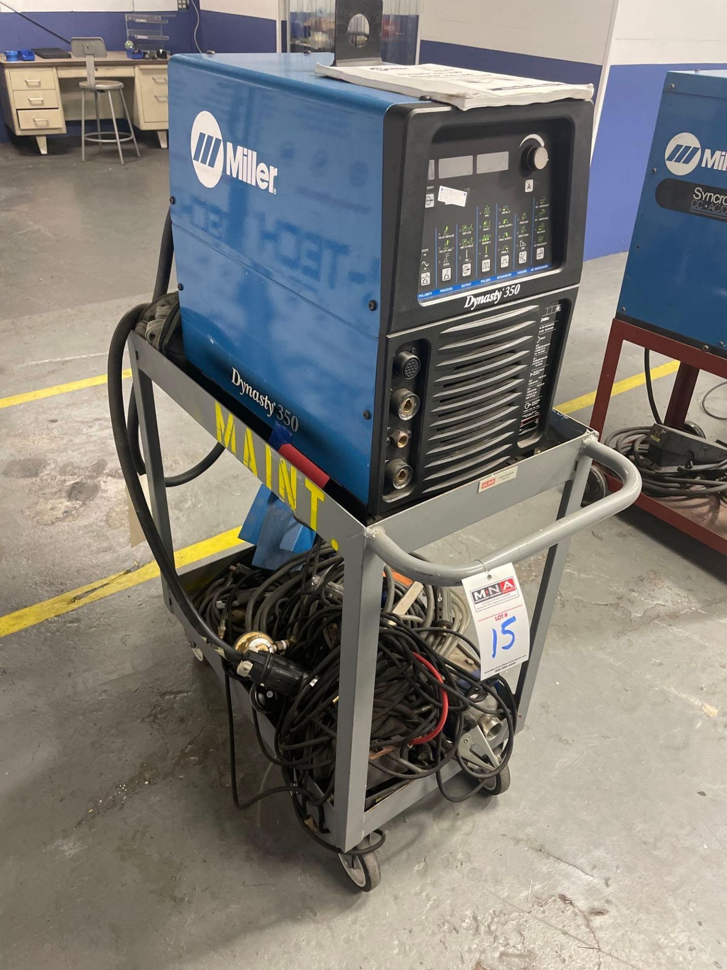 Miller Dynasty 350 Tig Welder, s/n MC090252L - Image 3 of 5