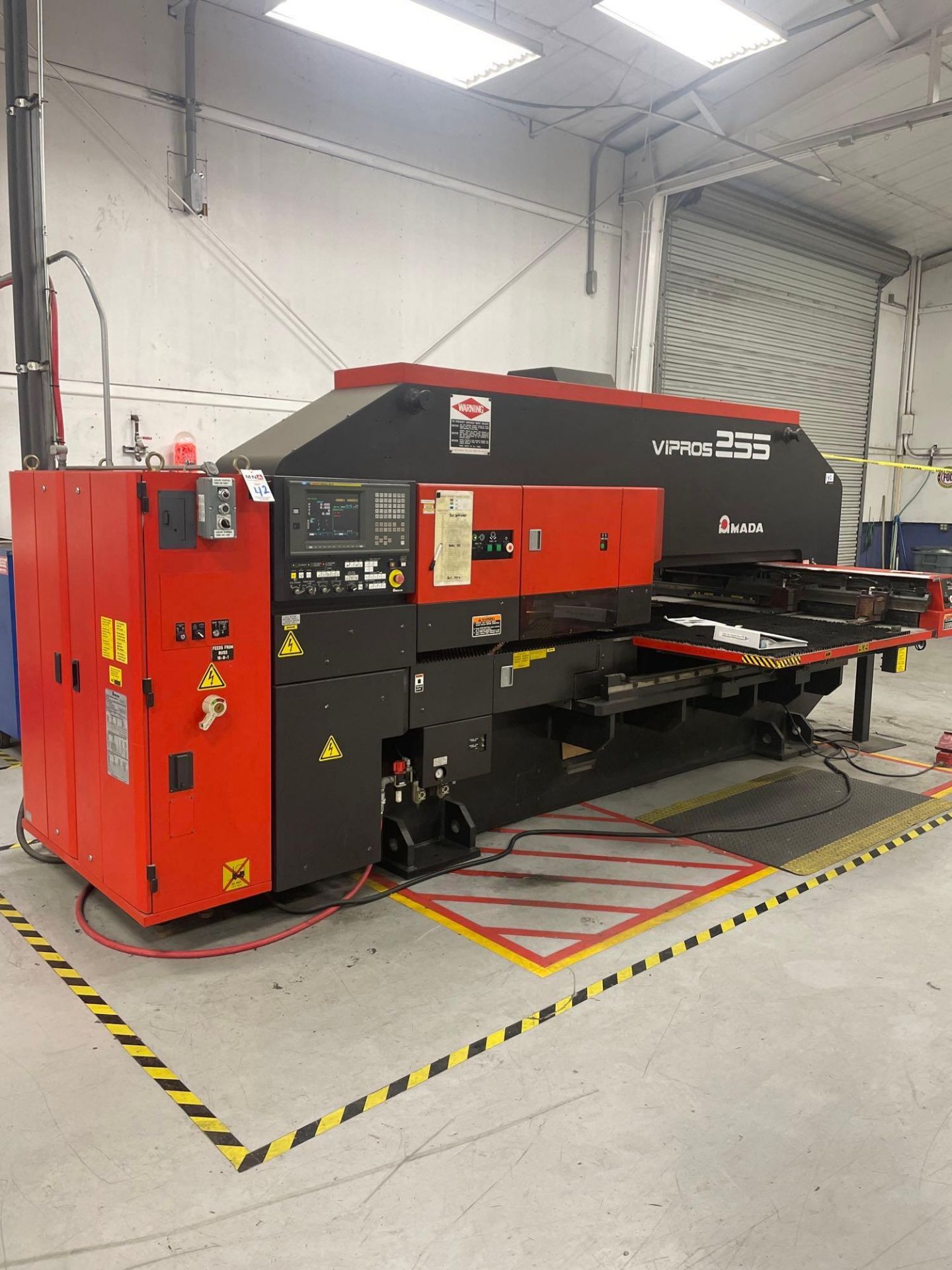 Amada Vipros 255 CNC Turret, Fanuc18-P Control, 20 Ton Cap., 31 Turret Stations, s/n AVP553 New 2001 - Image 4 of 8