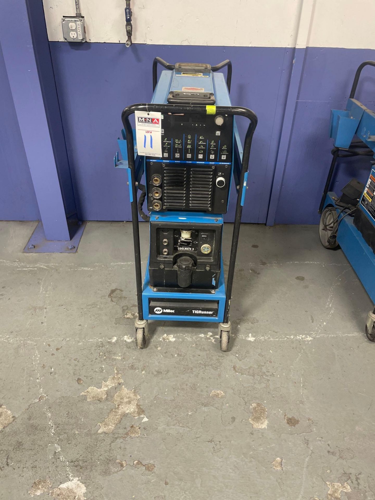 Miller TIGRunner Dynasty 300 DX Welder, s/n LF113012 & Miller Coolmate 3 Chiller, s/n LF075839