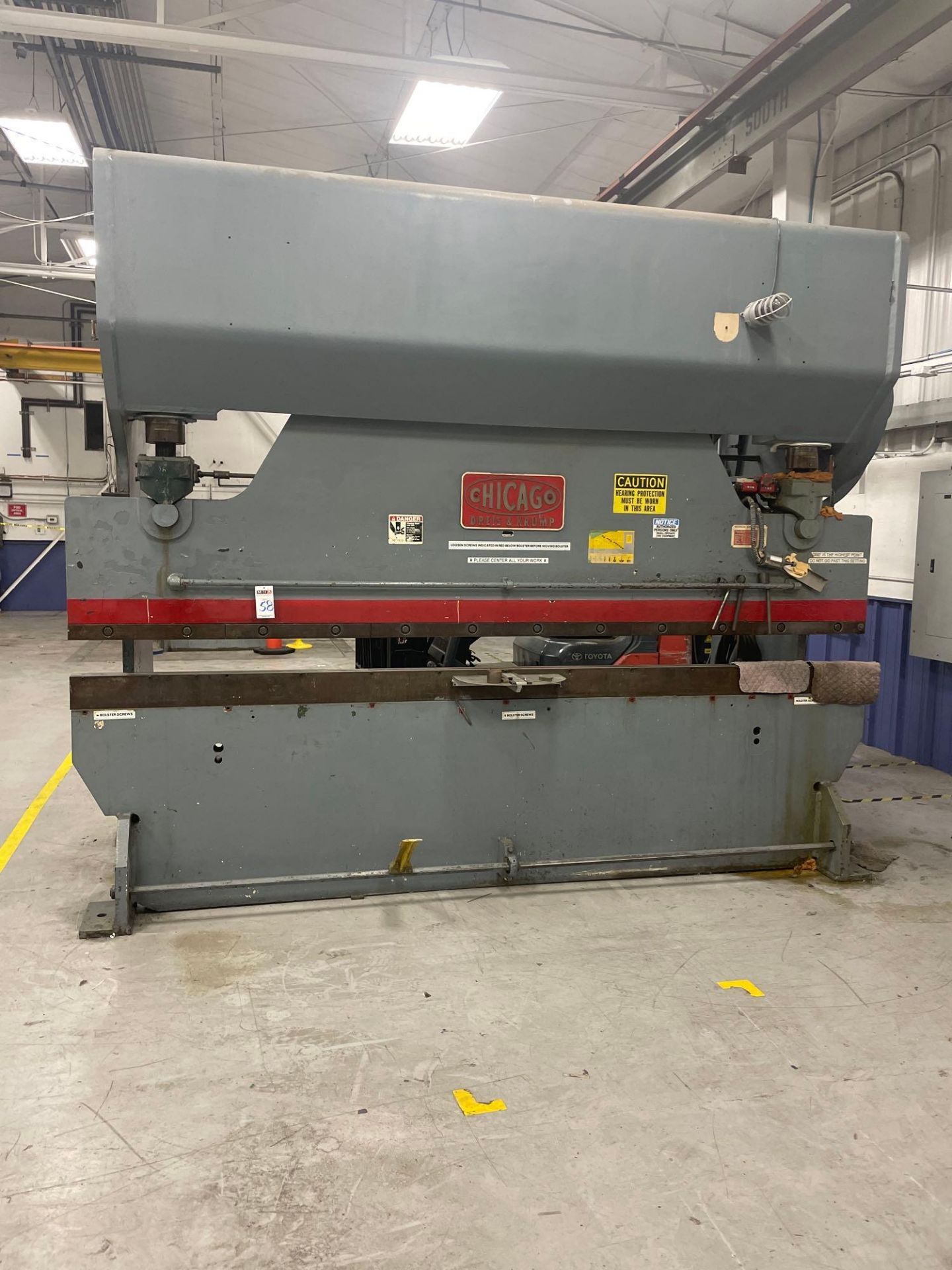 Chicago 1012-M 200 Ton Press Brake, s/n L-14680