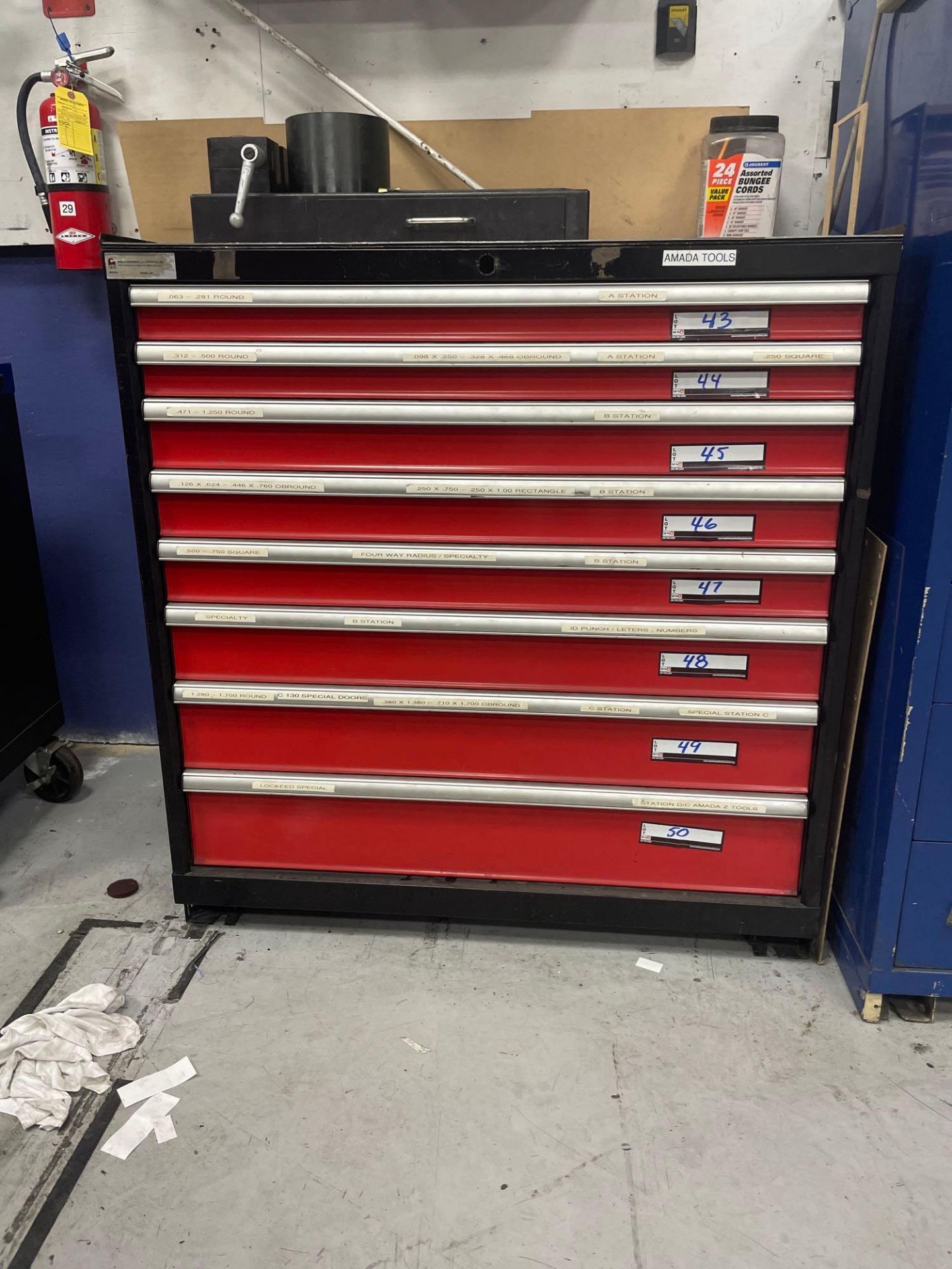 Heavy Duty Amada Punch & Die Tooling Cabinet * Cabinet Only* - Image 4 of 4