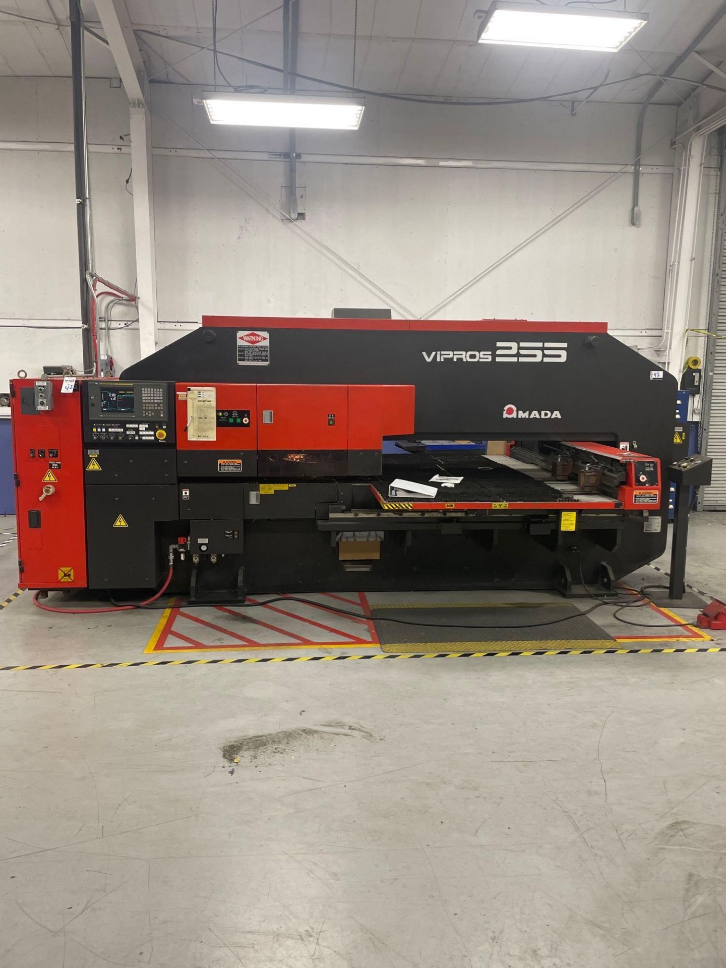 Amada Vipros 255 CNC Turret, Fanuc18-P Control, 20 Ton Cap., 31 Turret Stations, s/n AVP553 New 2001 - Image 7 of 8