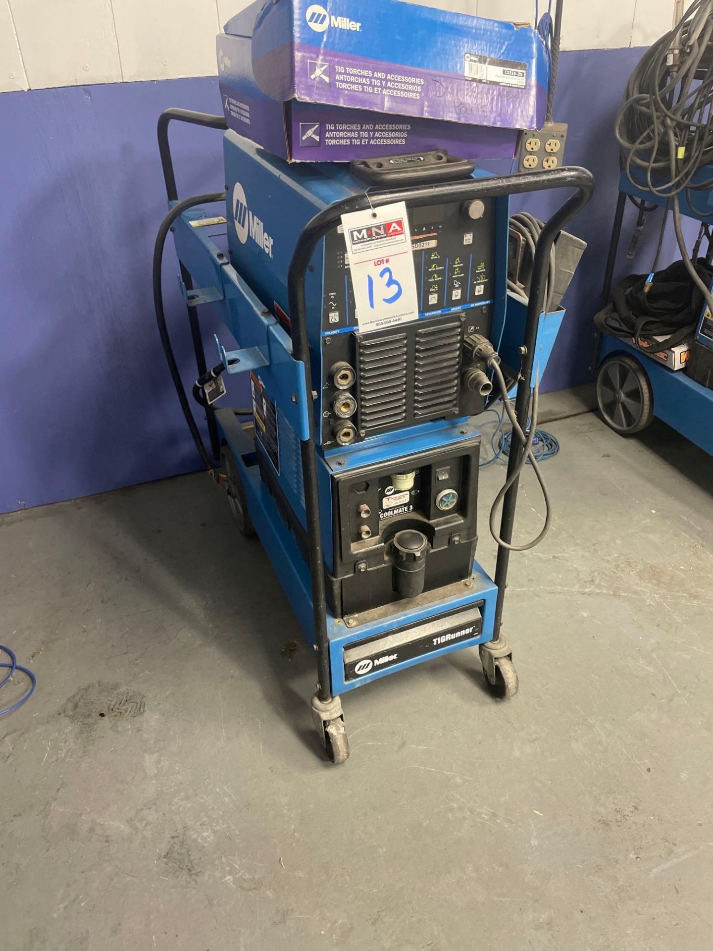 Miller TIGRunner Dynasty 300 DX Welder, s/n LC290686 & Miller Coolmate 3 Chiller, s/n LC261235 - Image 4 of 6