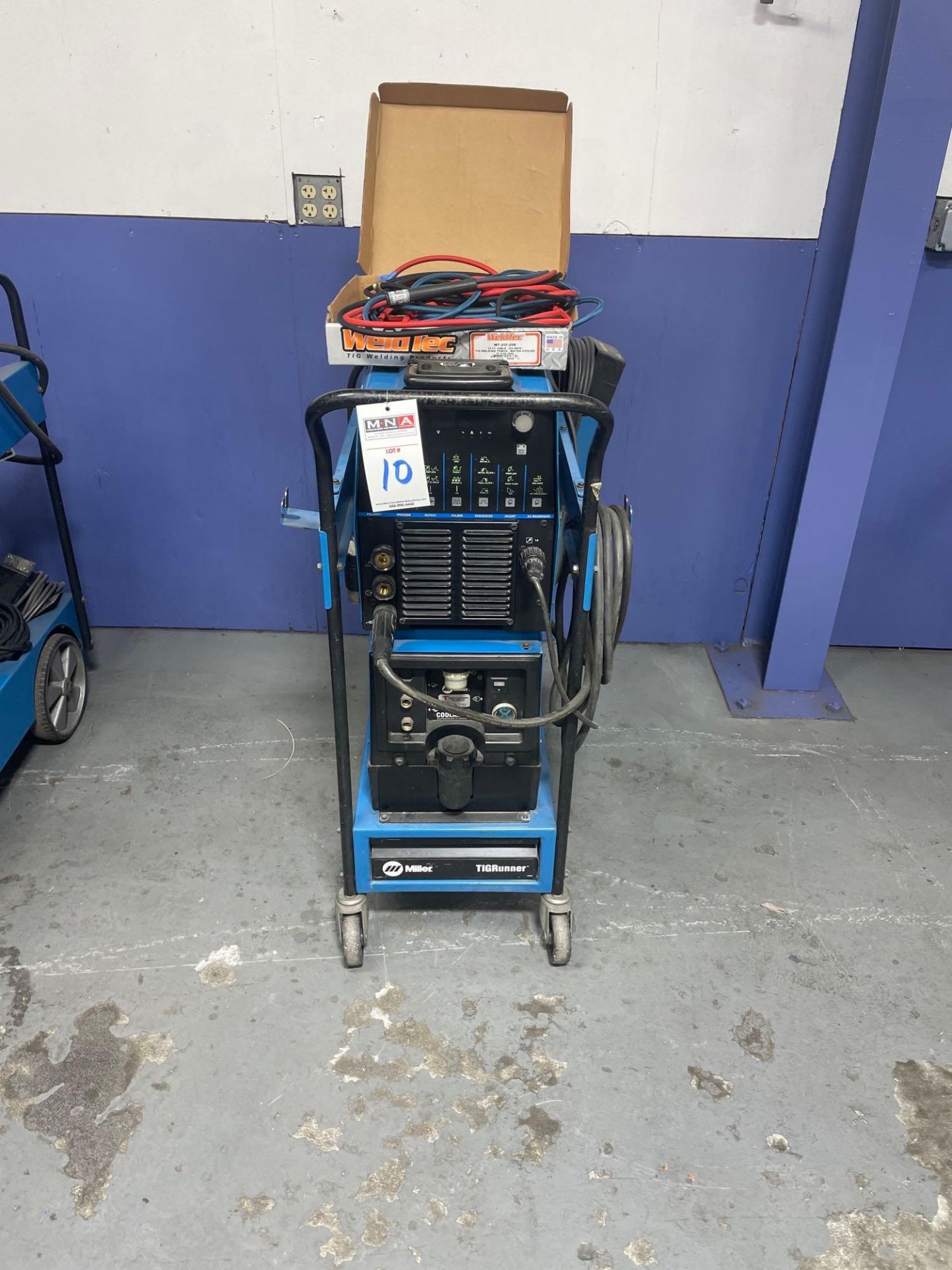 Miller TIGRunner Dynasty 300 DX Welder, s/n LF099207 & Miller Coolmate 3 Chiller, s/n LF065311