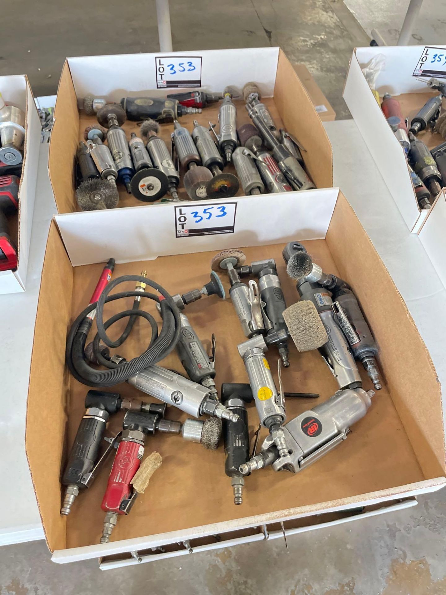 (2) Boxes of Assorted Pneumatic Grinders - Image 2 of 4