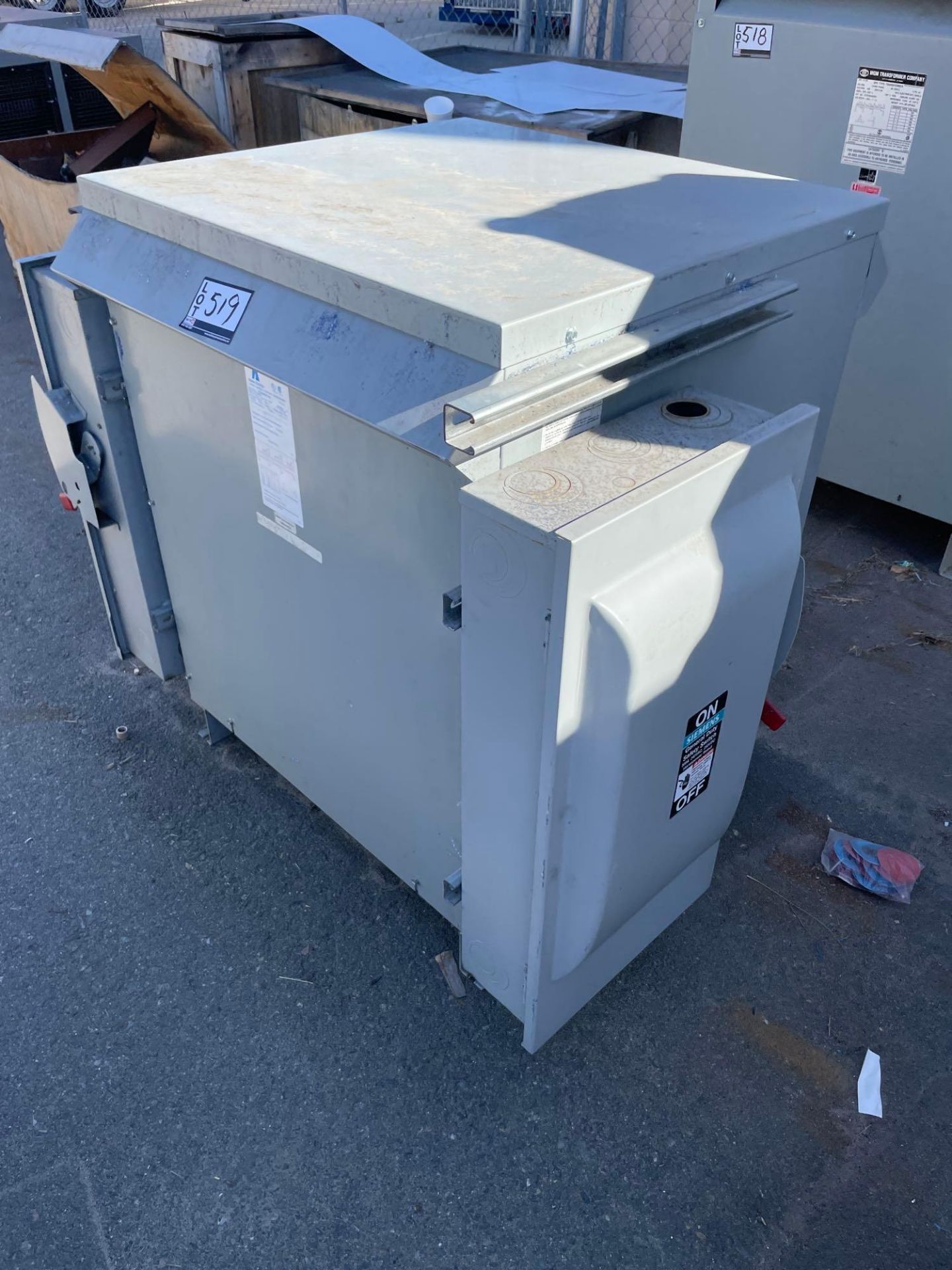 Acme Electric Transformer, 150 KVA, 3 Phase, 480V, Class 220 - Image 2 of 3