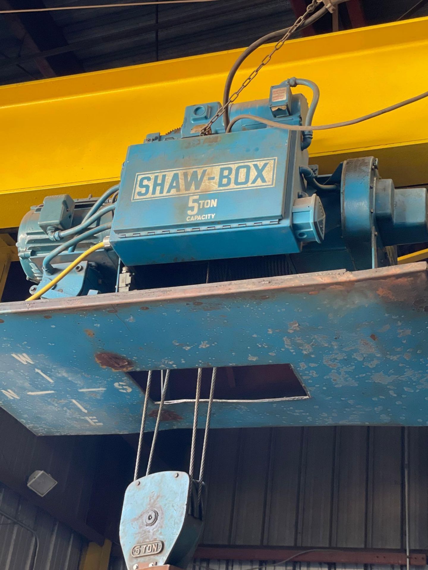 (1) 30' Over Head Crane with 5 Ton Shaw Box Hoist - Image 5 of 5