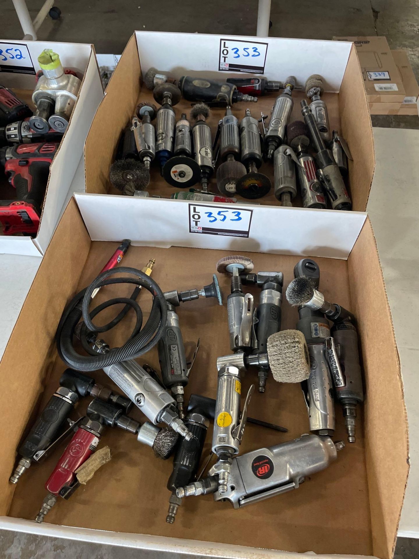 (2) Boxes of Assorted Pneumatic Grinders - Image 3 of 4