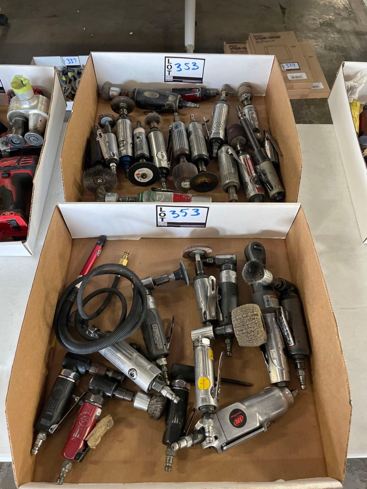 (2) Boxes of Assorted Pneumatic Grinders - Image 4 of 4