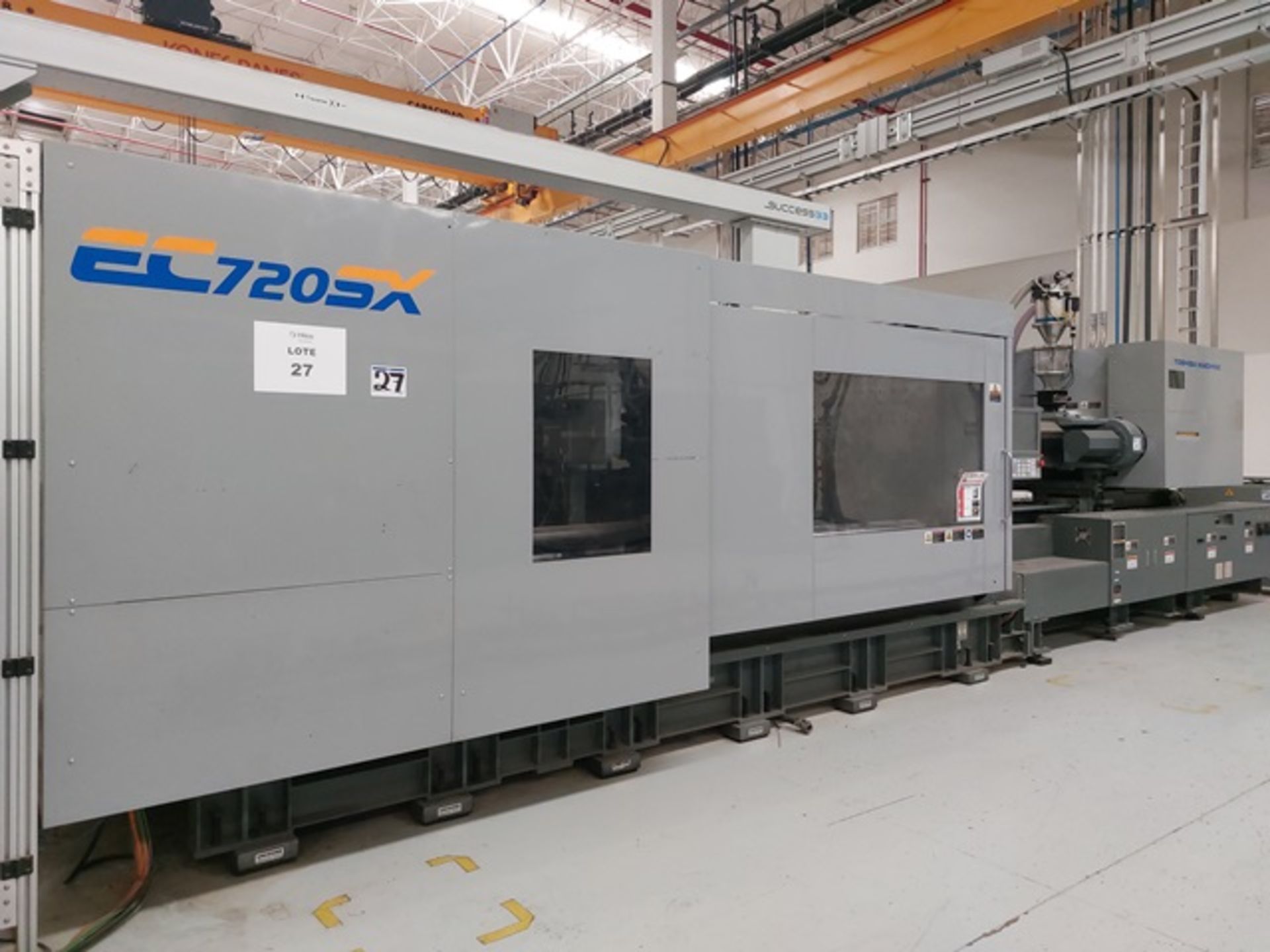 720 Ton 61 Oz Toshiba EC720SXV50-36AT Electric Injection Molding Machine, Mfg. Year Nov 2017