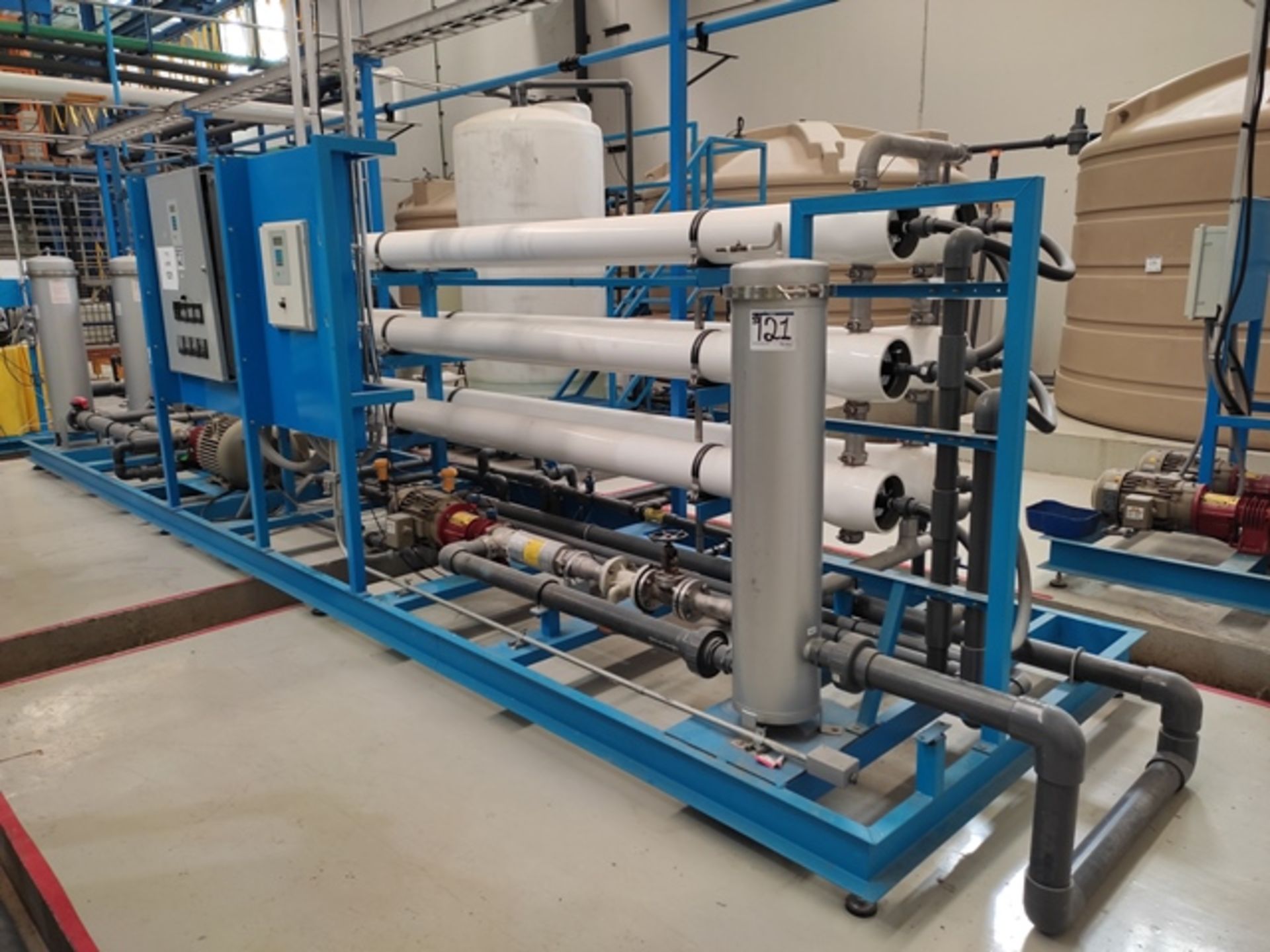 Reverse Osmosis System with (6) Pentair Codeline 80S30-6 Membrane Housing & LG W400 Membrane - Image 3 of 20