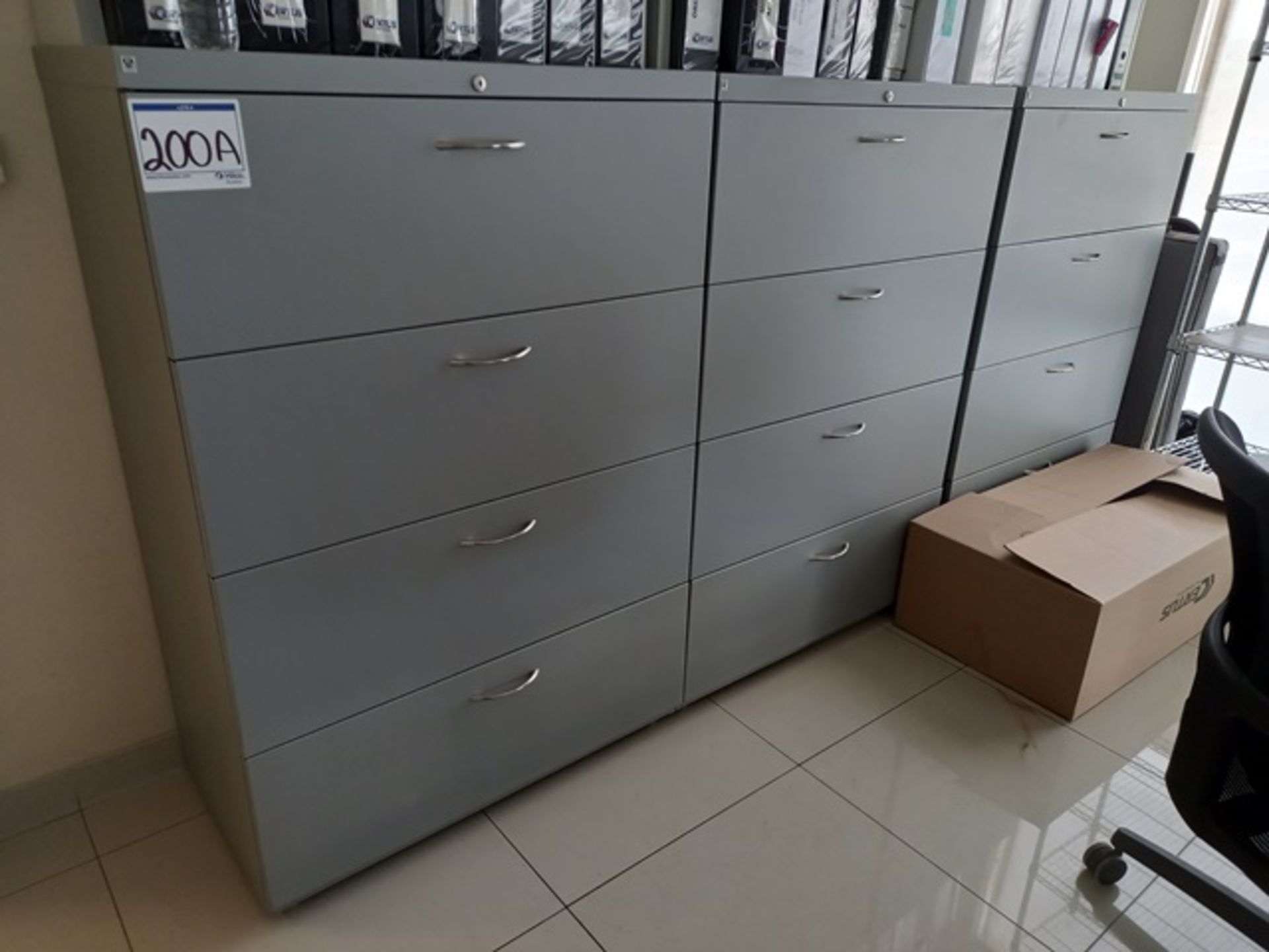 Lot of Office Furniture, Consisting Of: (3) File Cabinets With 3 Drawers, (3) Bookcases & more - Image 9 of 11