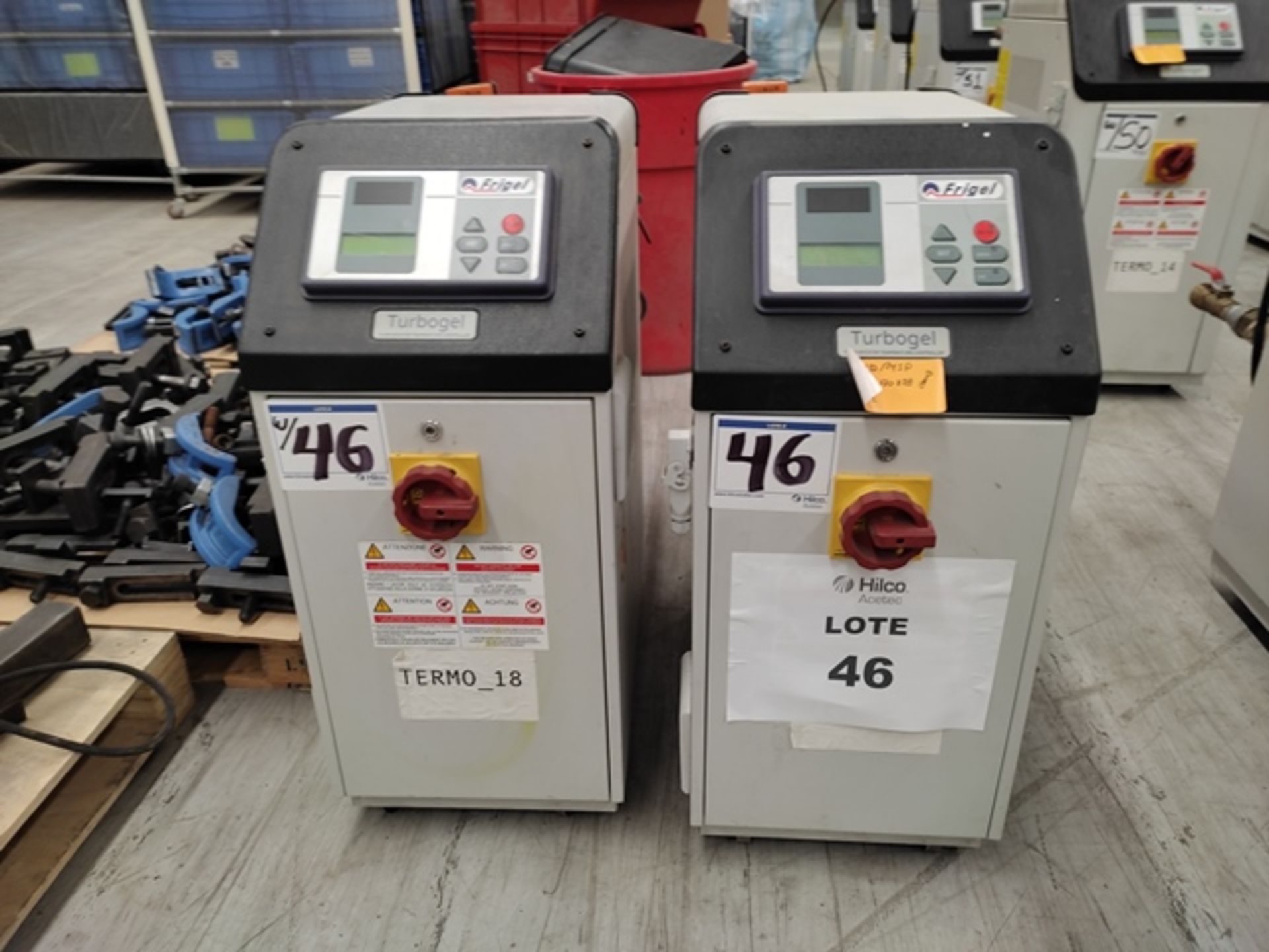 Lot of: (2) Frigel RBM130/24 SP 24 KW Flow Booster Temperature Controllers, Mfg. Year: 2017